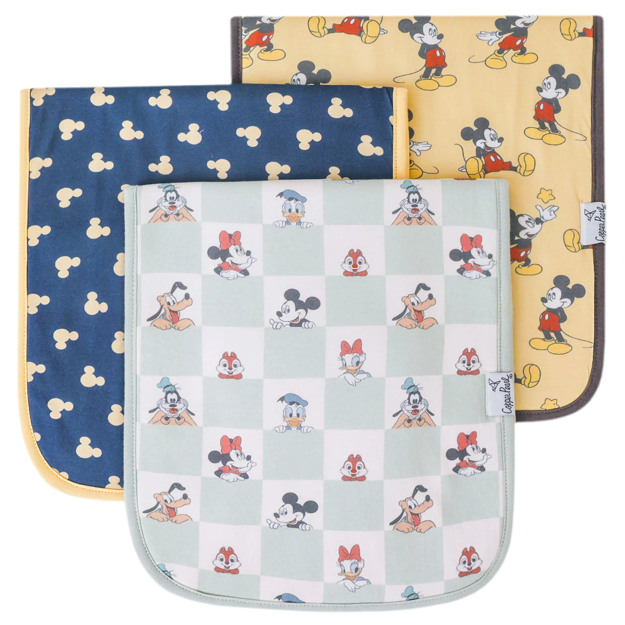 Burp Cloth Set of 3- Mickey Mouse & Friends