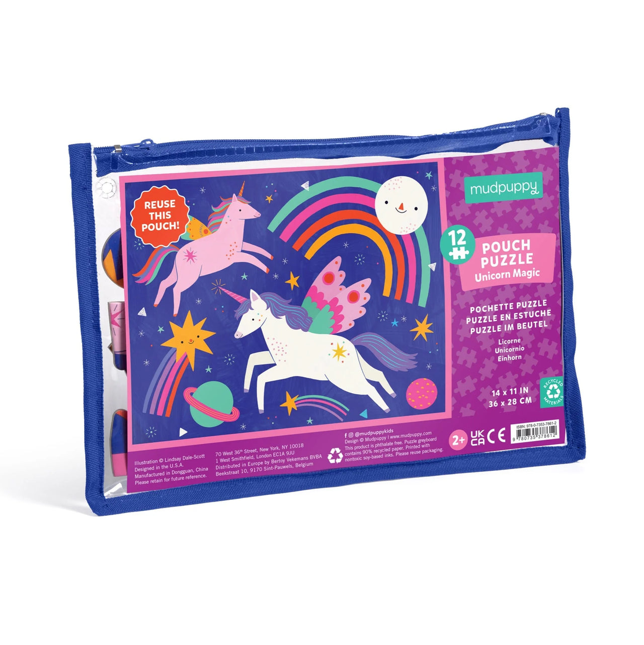 Unicorn Magic 12 Piece Pouch Puzzle