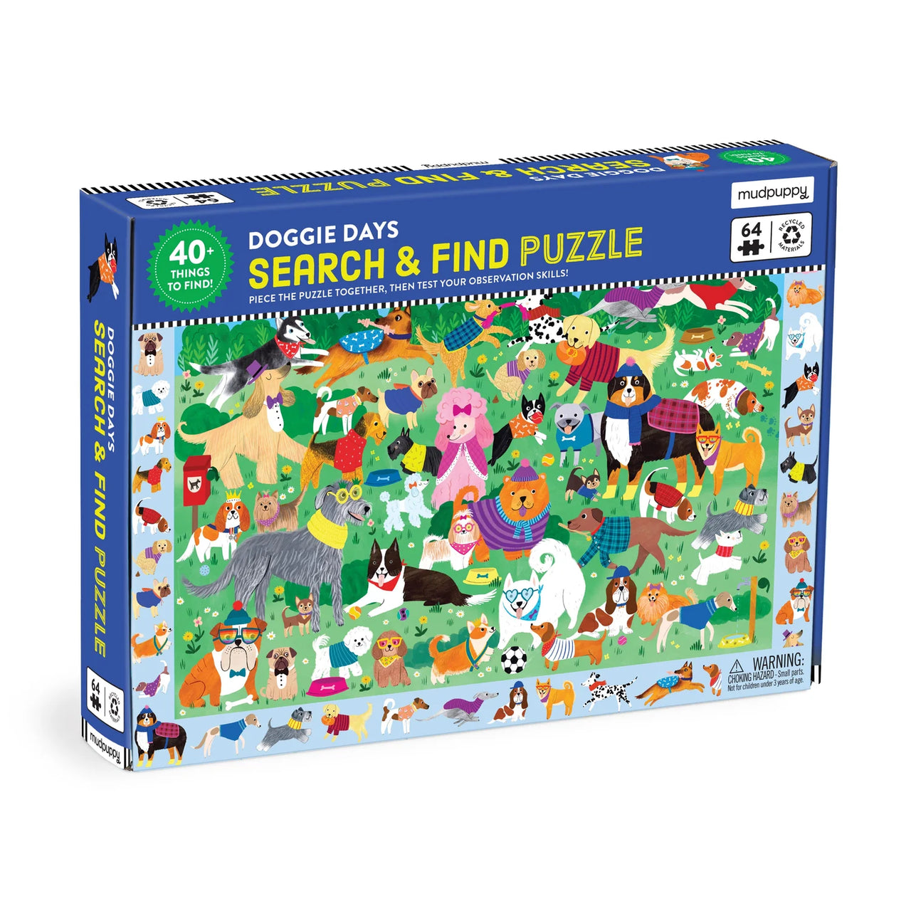 Find Doggie Days 64 Piece Search & Find Puzzle