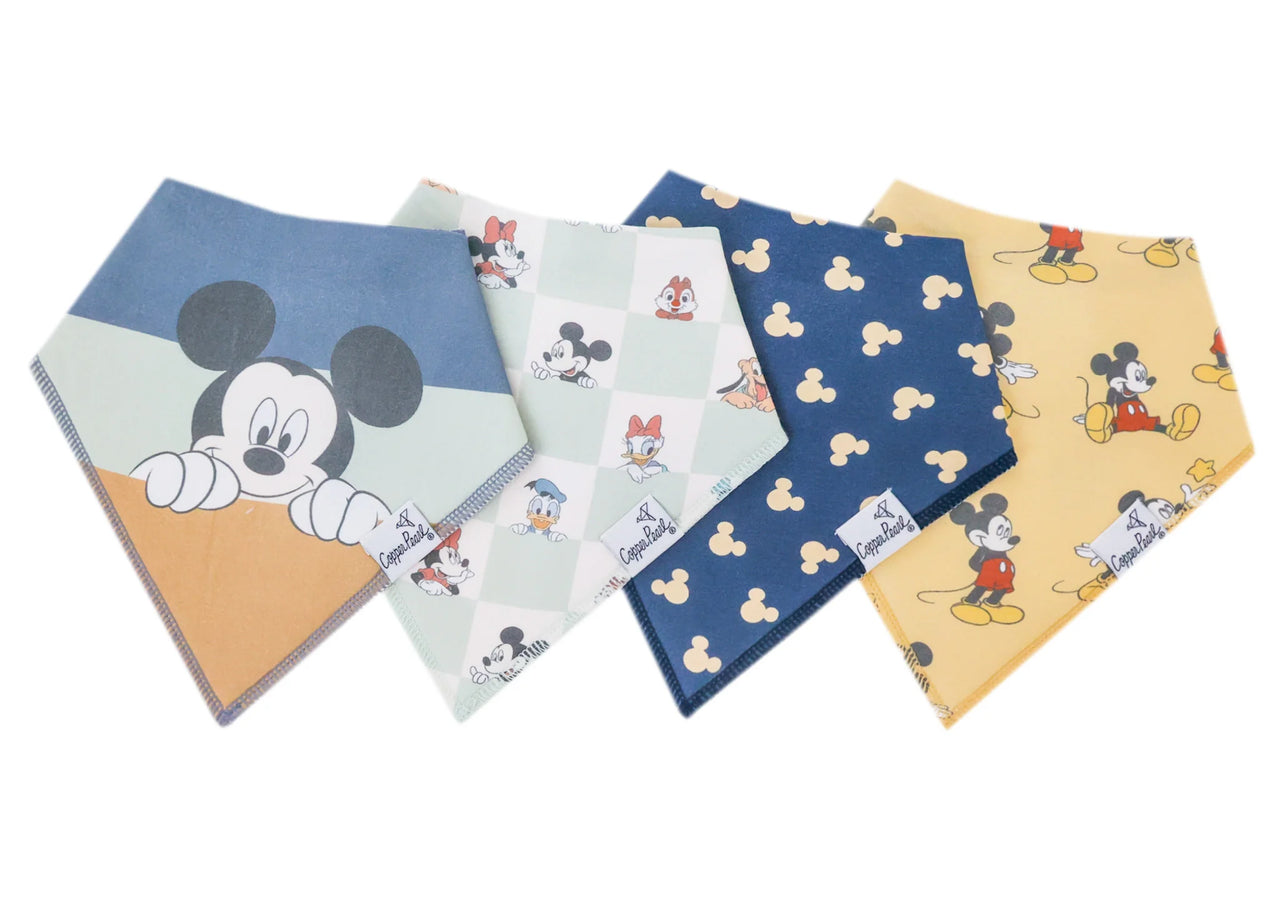 Baby Bandana Bib Set of 4- Mickey Mouse and Friends