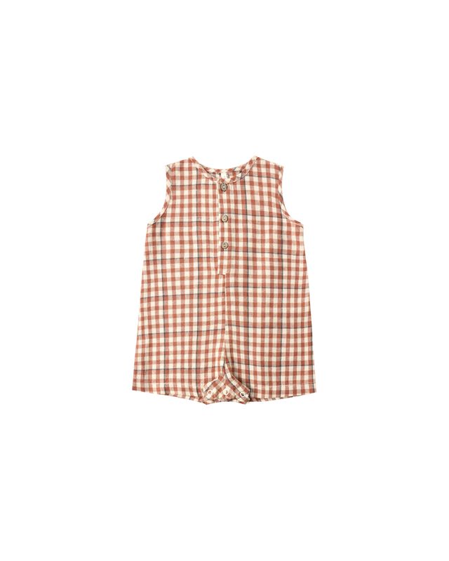Poppy Gingham Maverick Romper