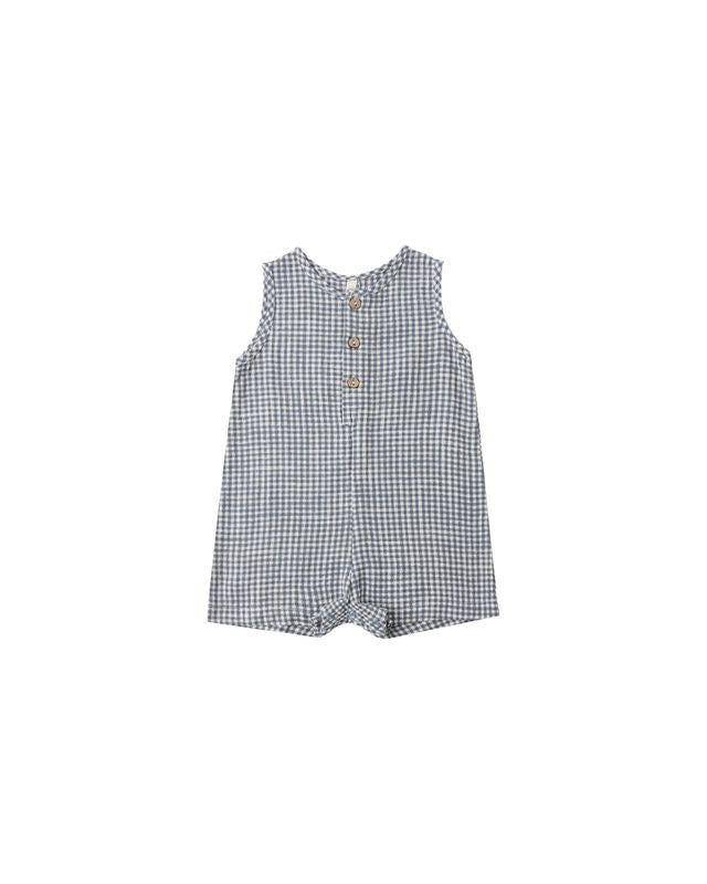 Marine Gingham Maverick Romper