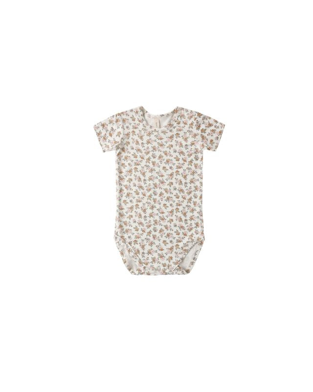 Bamboo Short Sleeve Bodysuit- Wildflower
