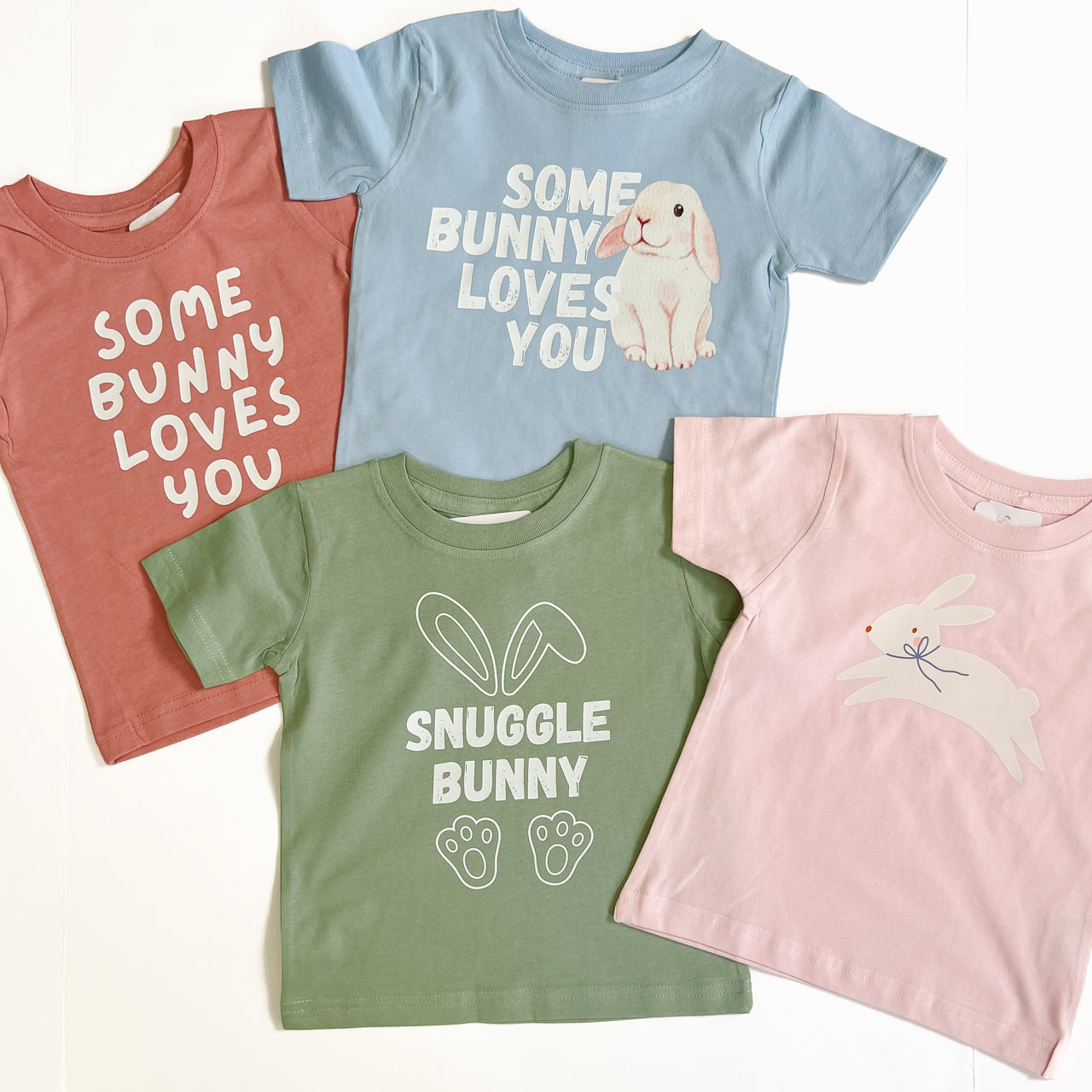 Snuggle Bunny Graphic Tee - Sage