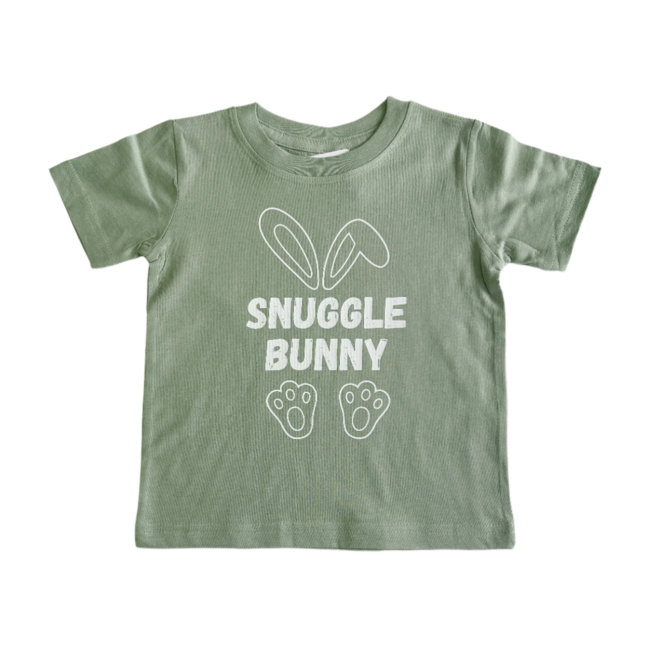 Snuggle Bunny Graphic Tee - Sage