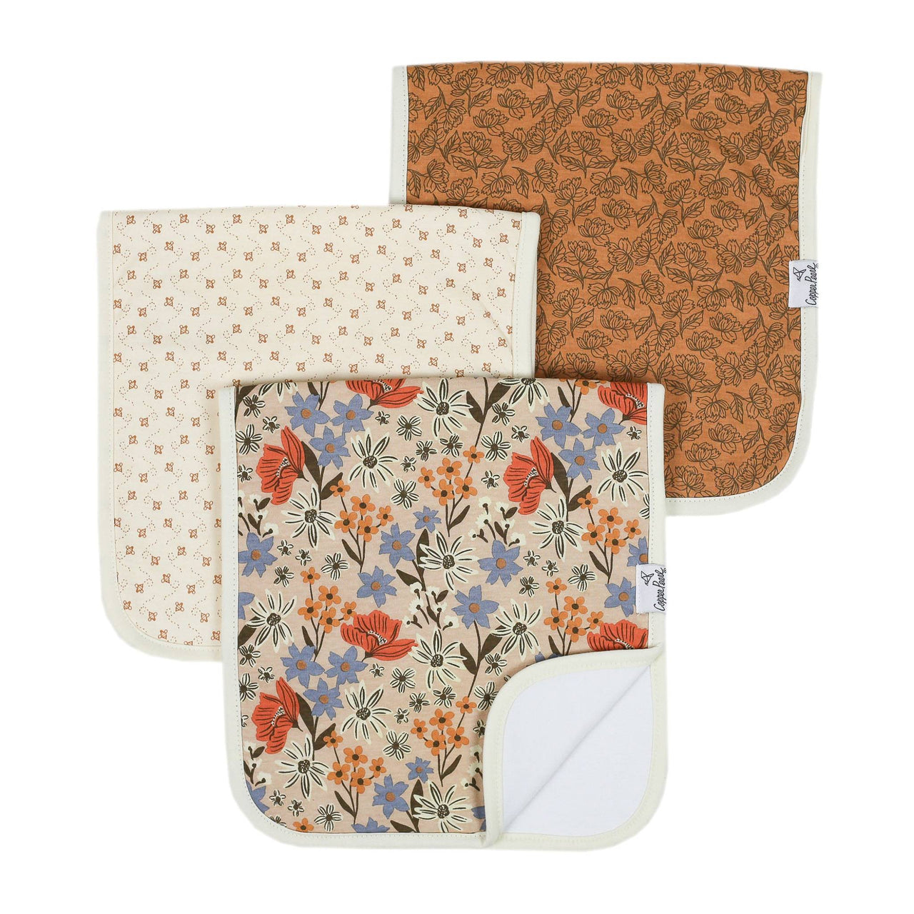 Burp Cloth Set of 3- Eden