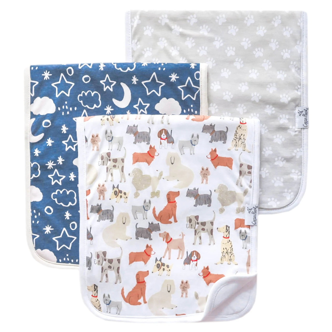 Burp Cloth Set of 3- Rufus