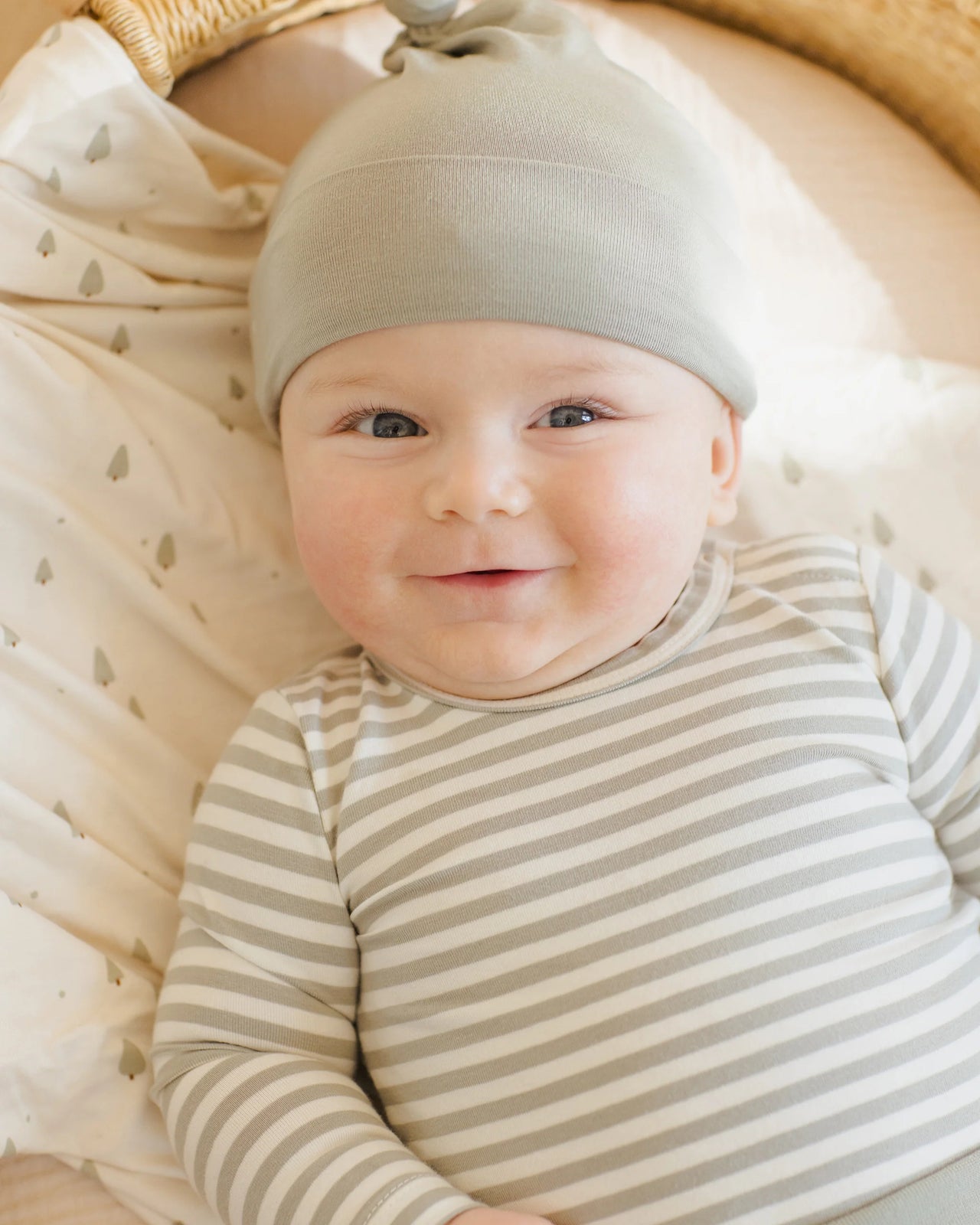 Fern Stripe Side Snap Bodysuit + Pant Set