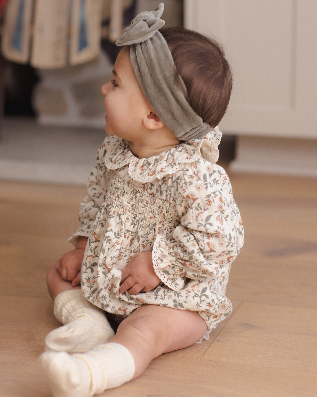 Callie Romper- Holiday Floral