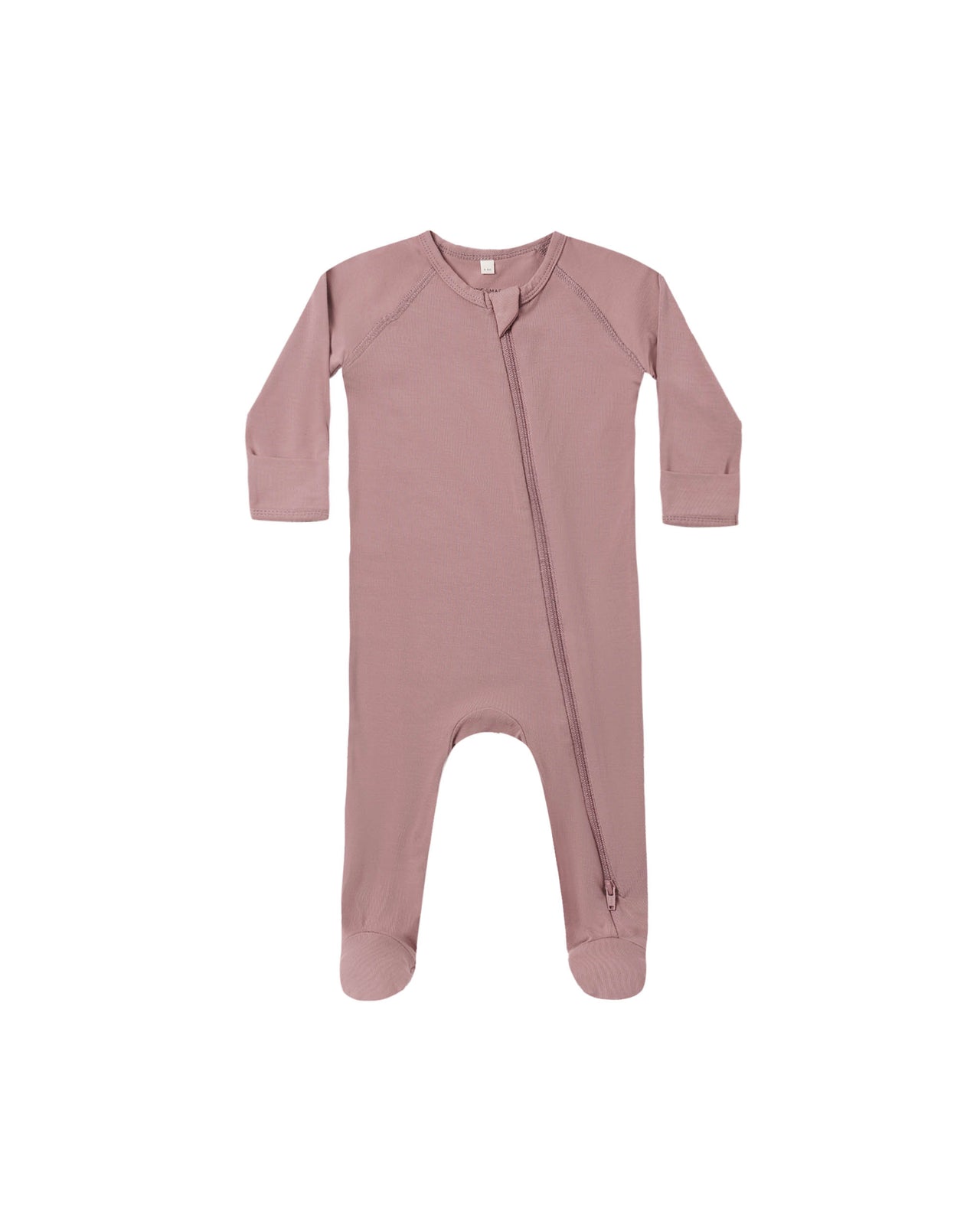Zippered Footie- Mulberry