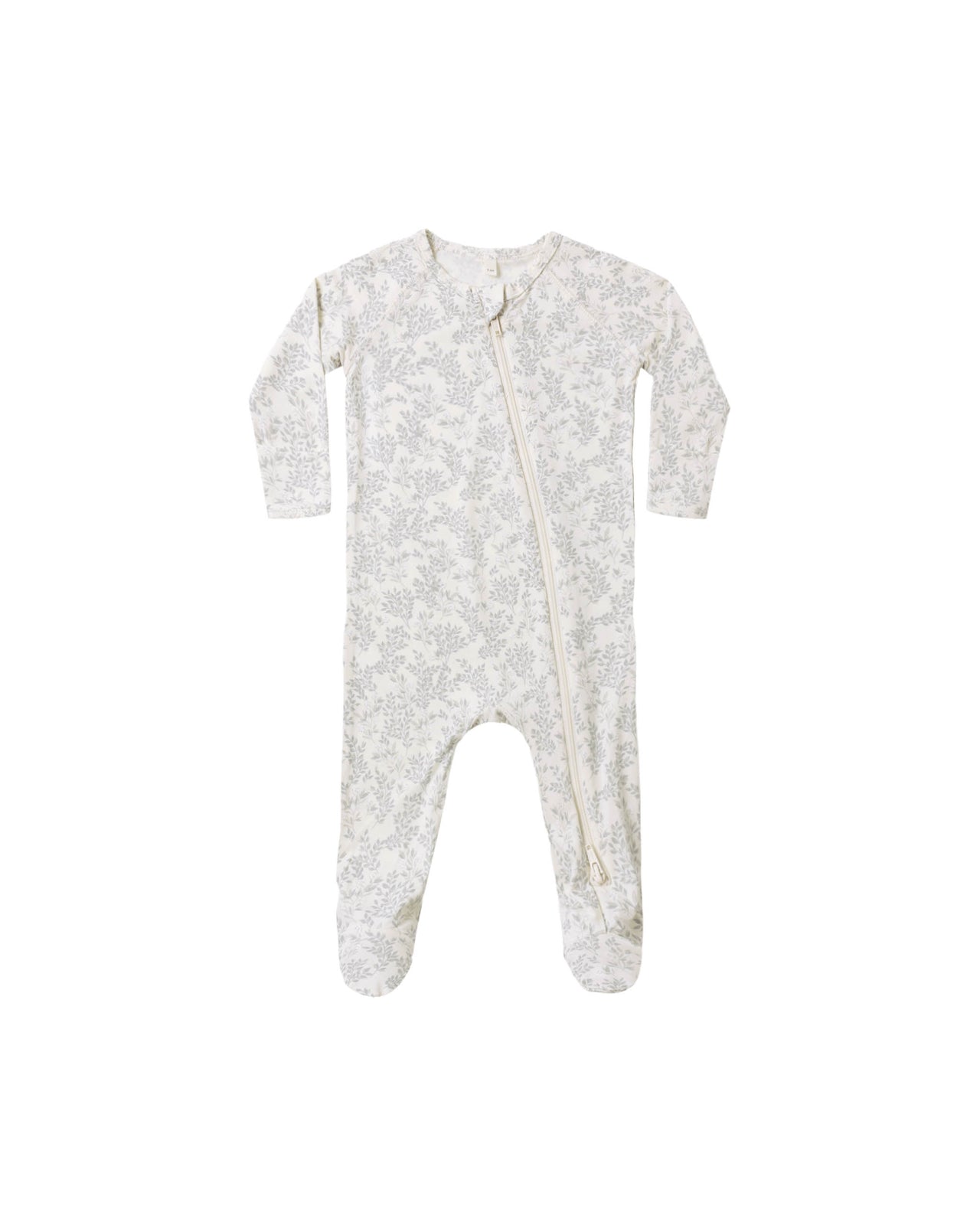 Zippered Footie- Cloud Floral