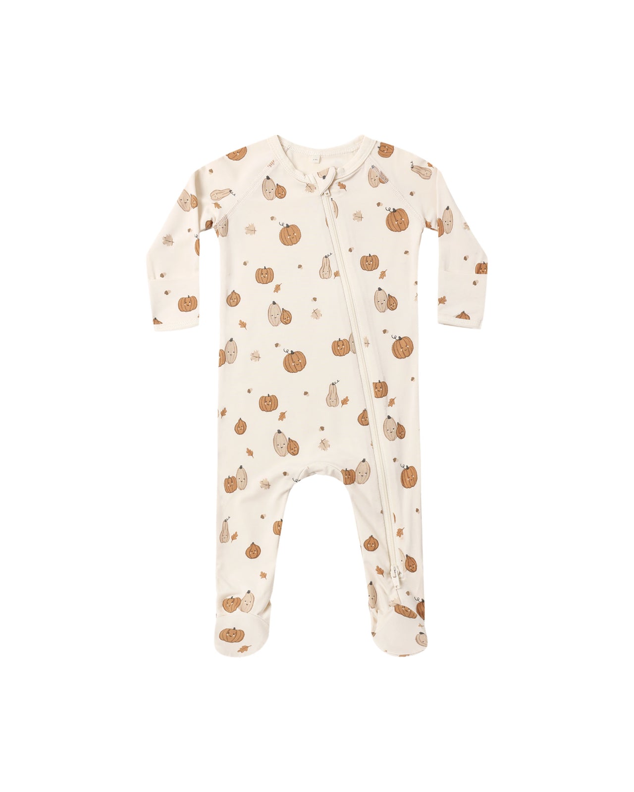 Zippered Footie- Harvest Friends