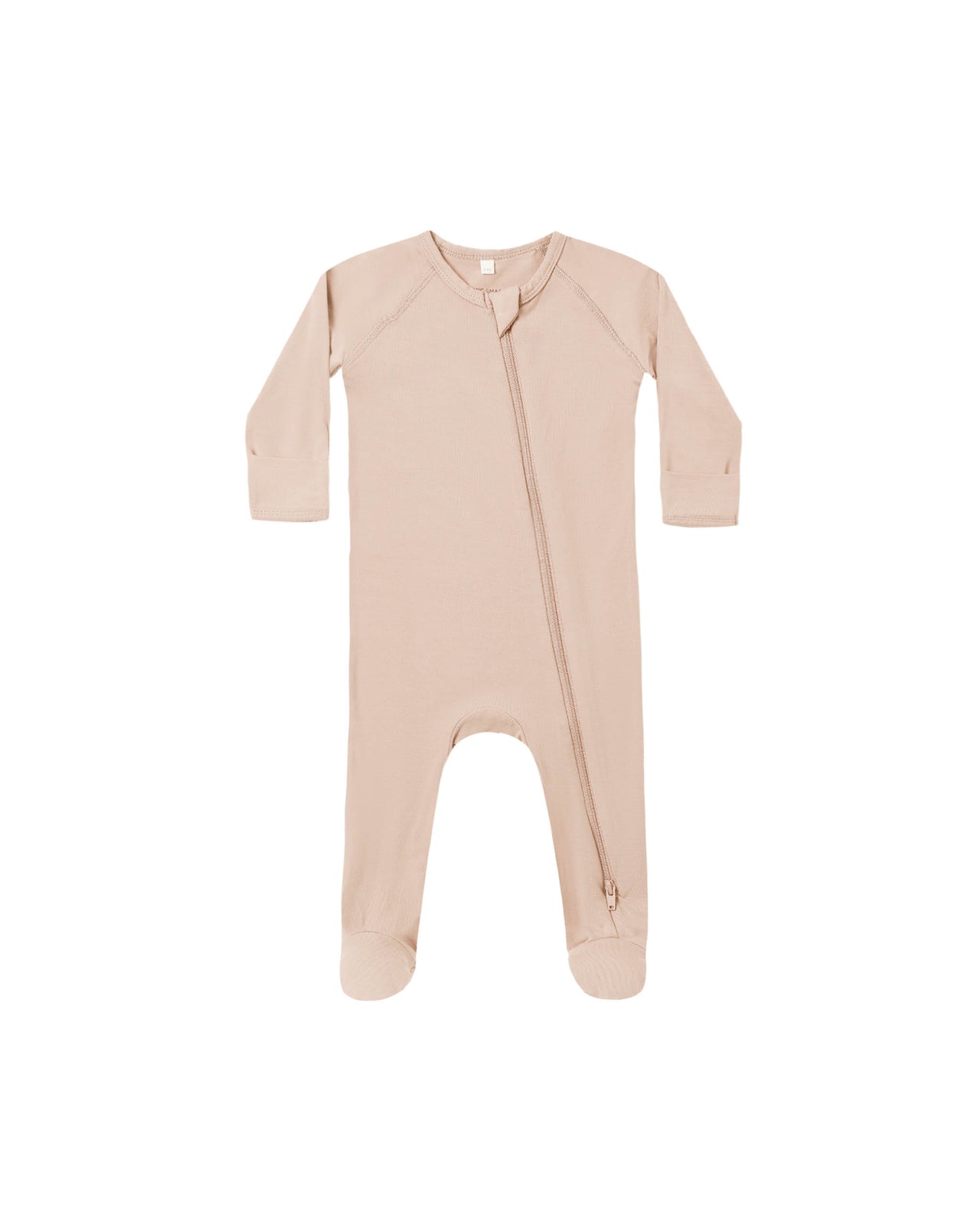 Zippered Footie- Dusty Rose