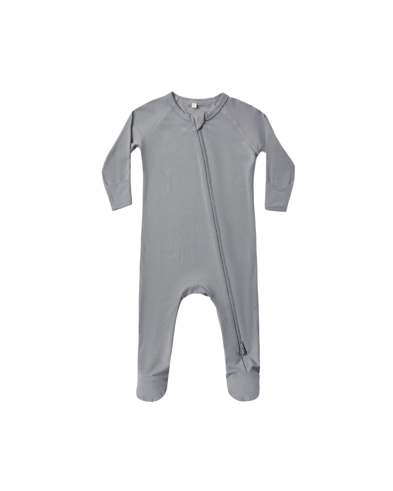 Zippered Footie- Slate