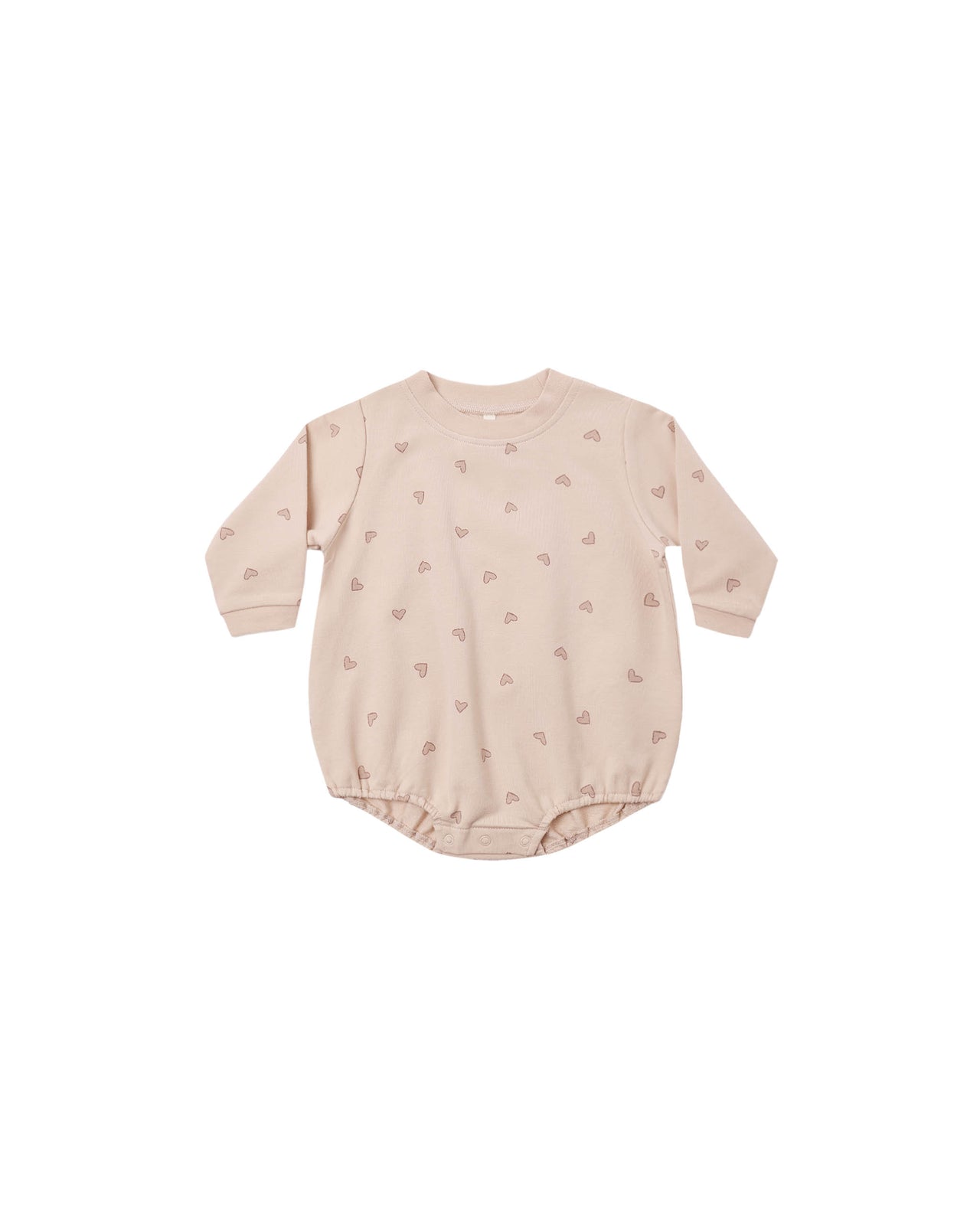 Crewneck Bubble Romper- Hearts