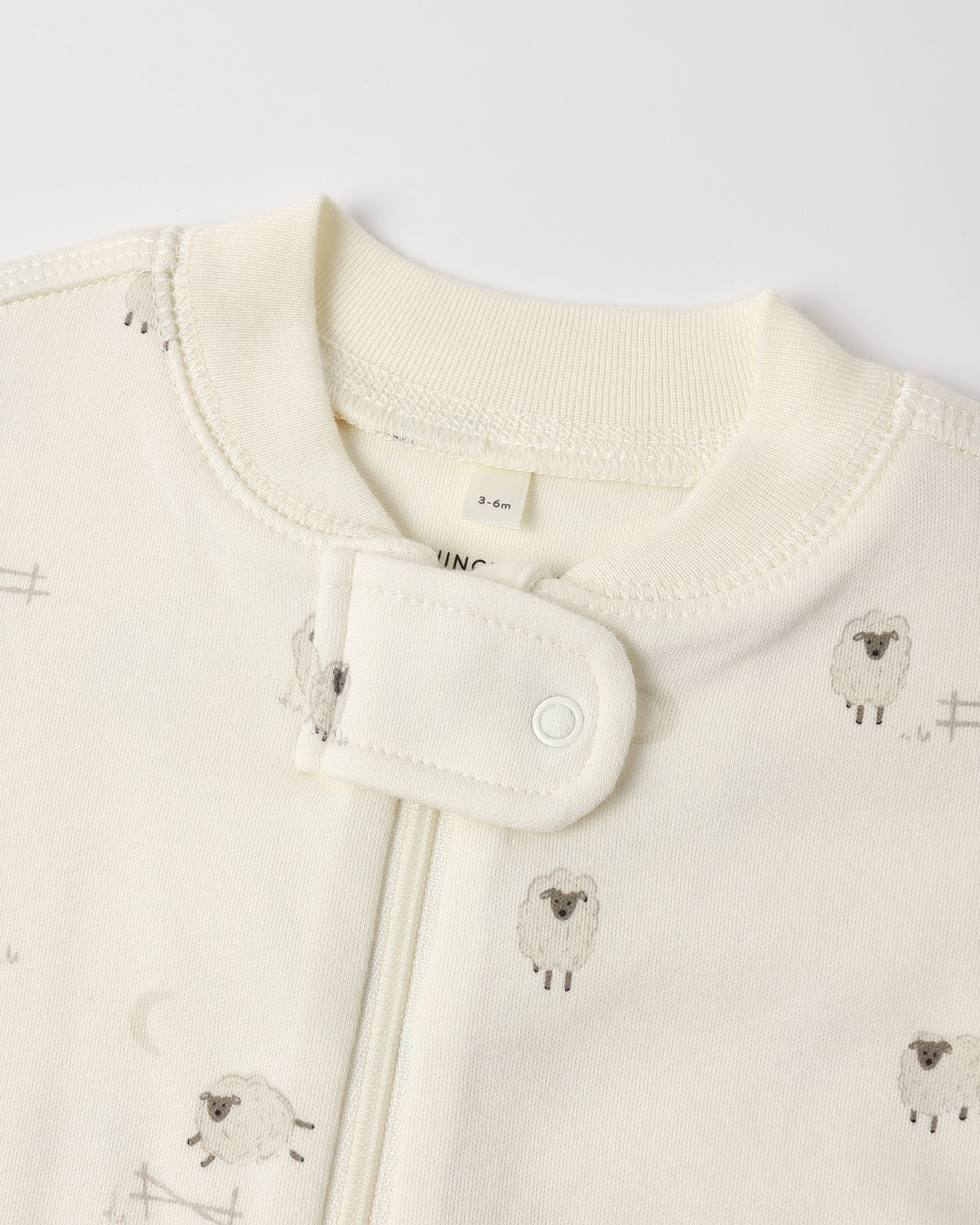 Zippered Footie- Sheep