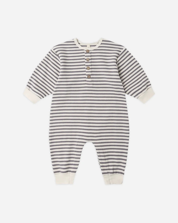 Relaxed Jumpsuit- Slate Stripe