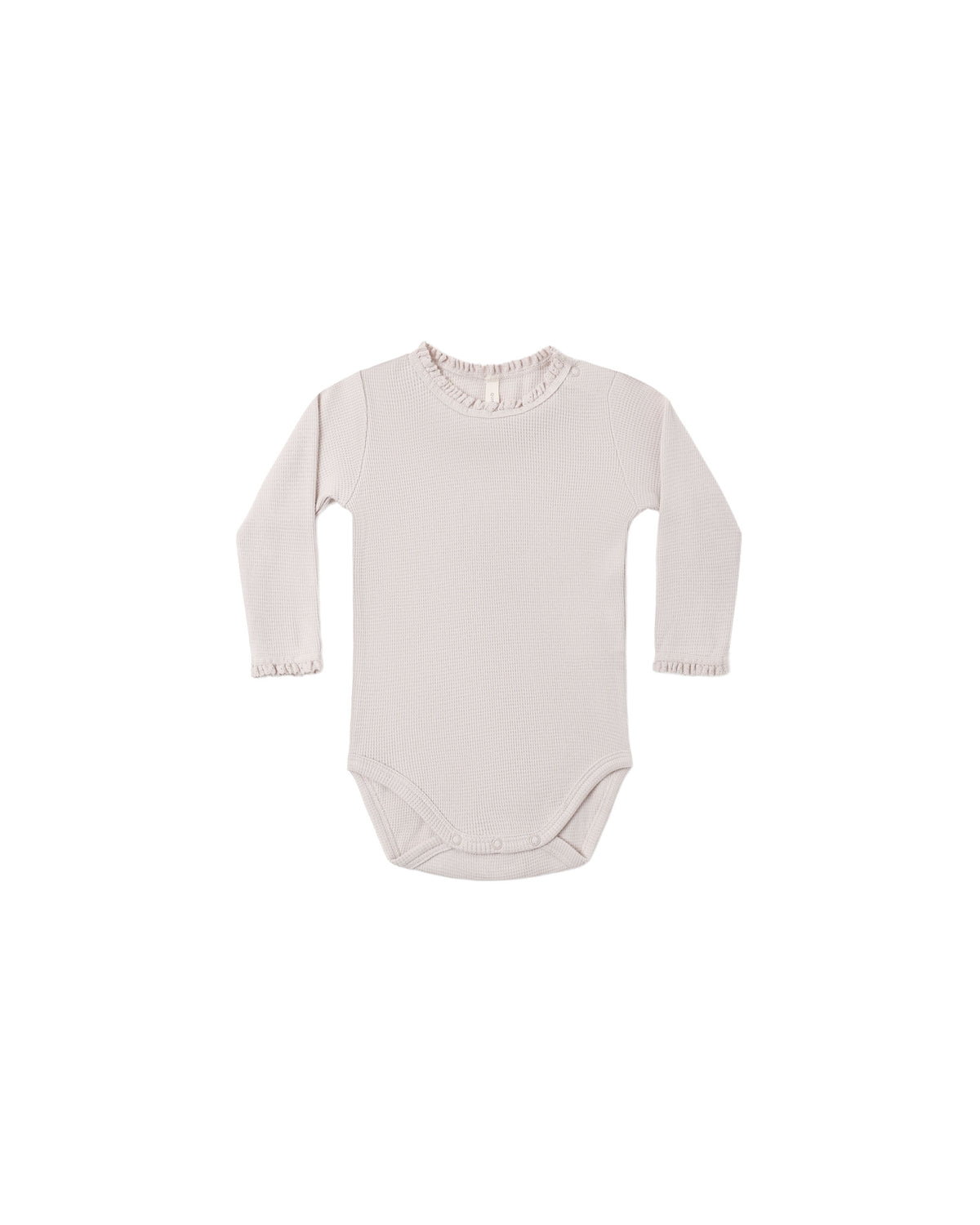 Waffle Long Sleeve Bodysuit Lilac Mist