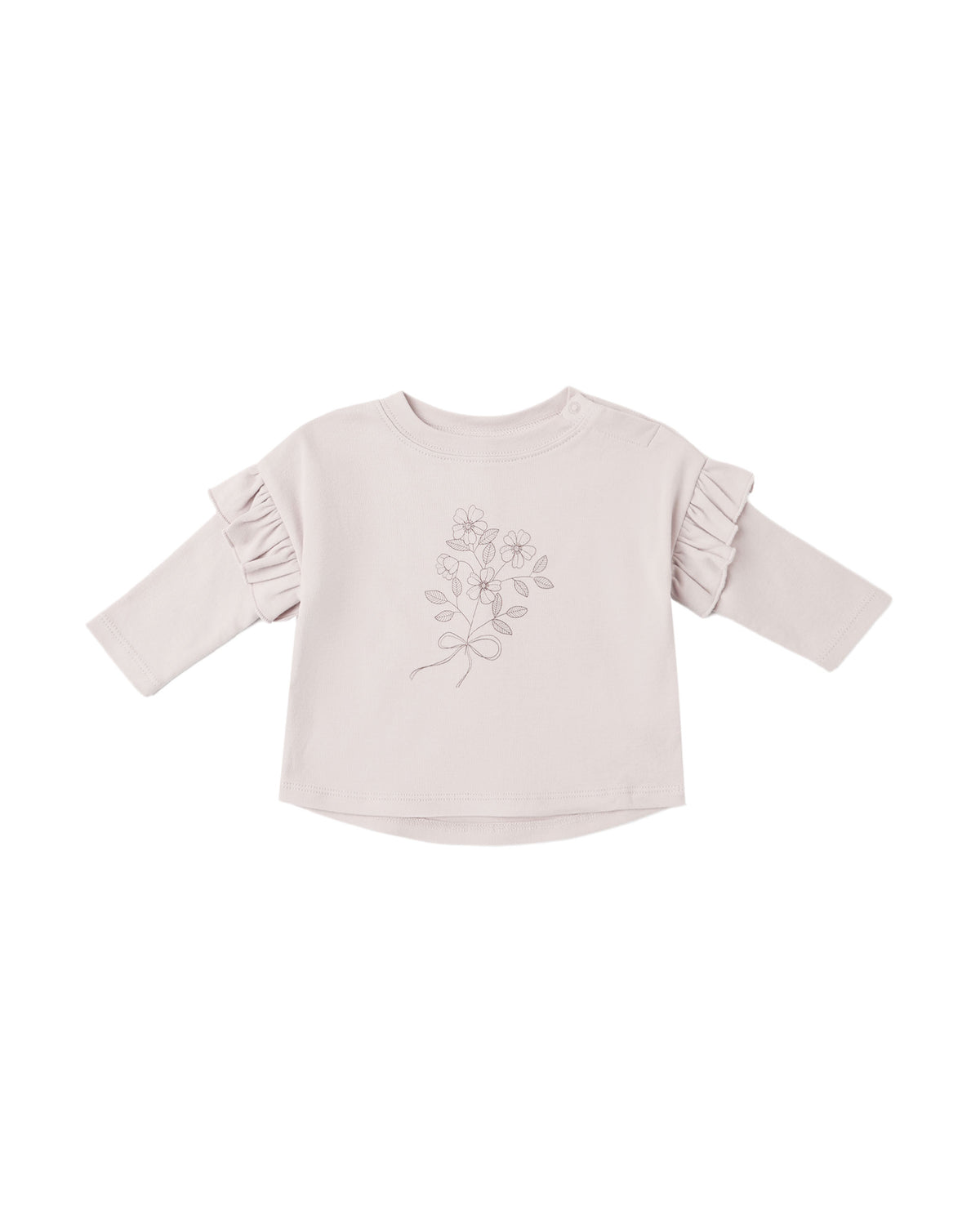 Ruffle Long Sleeve Tee Fleur