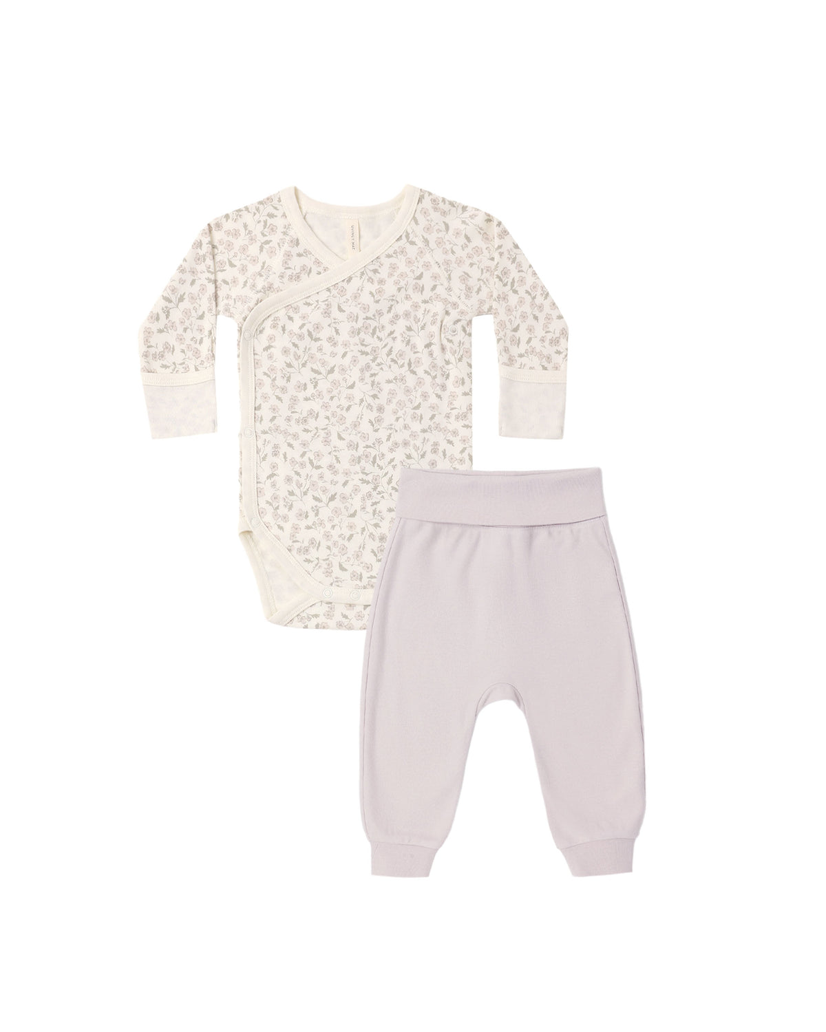 Side Snap Bodysuit + Pant Set Floret