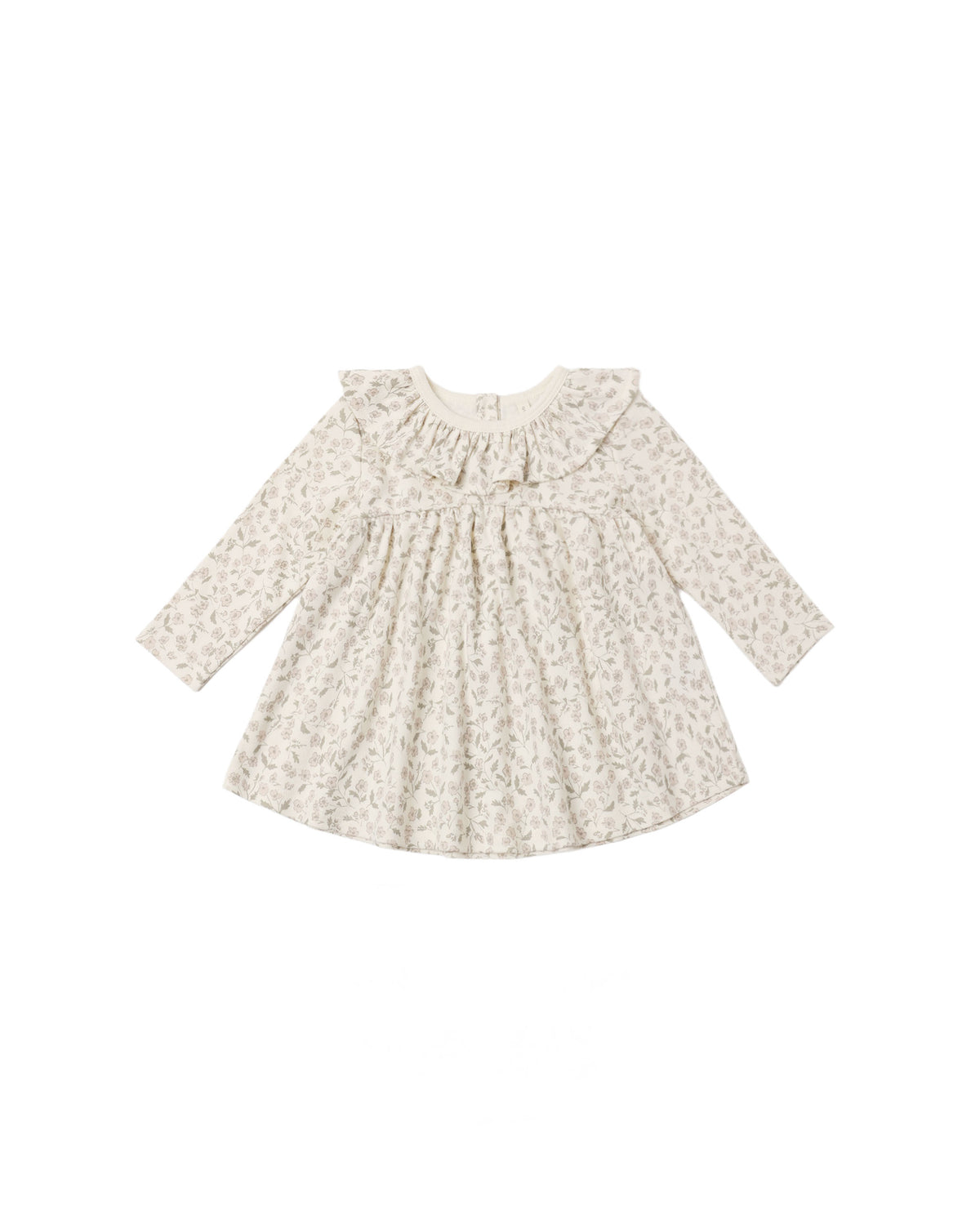 Ruffle Collar Jersey Dress Floret