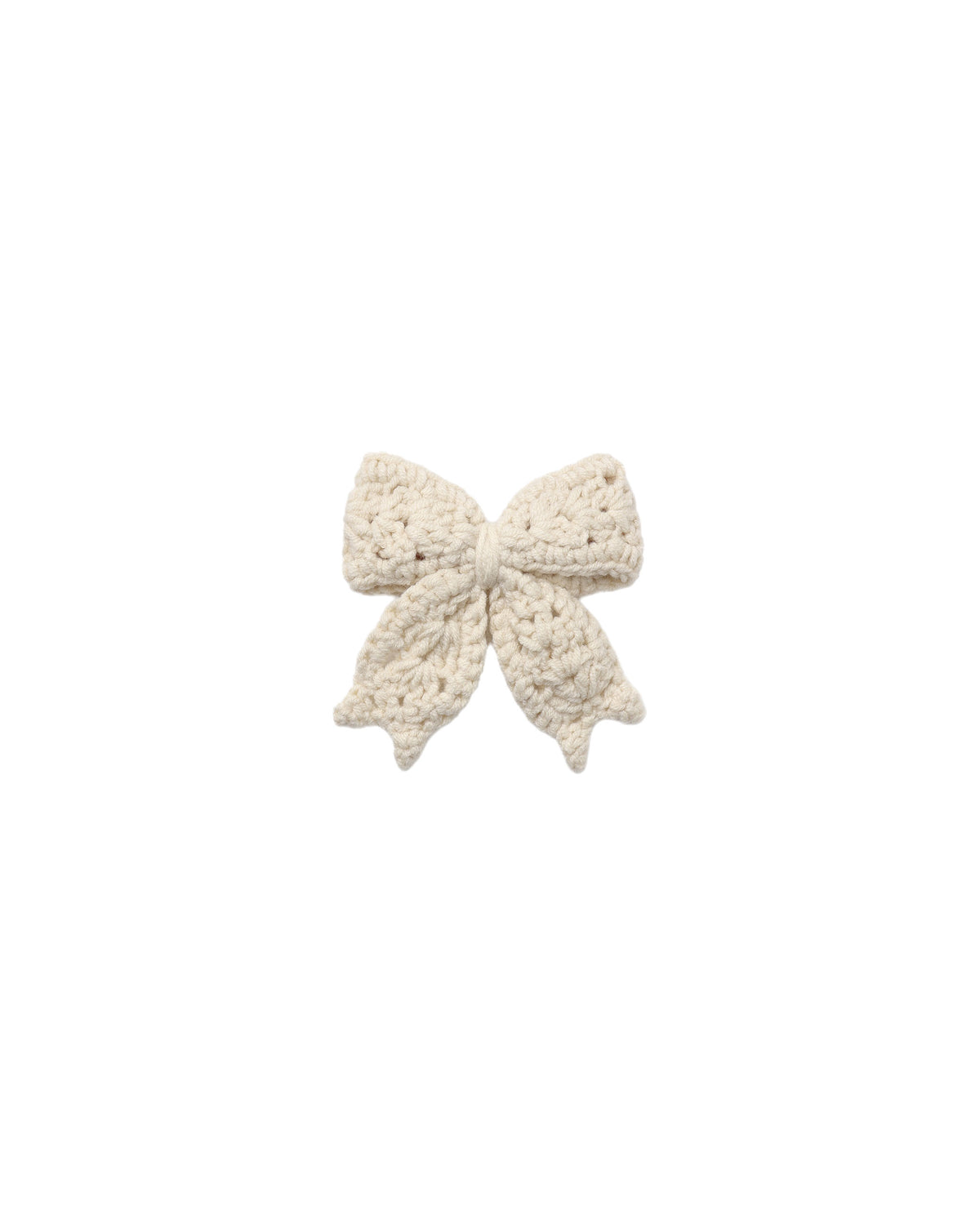 Crochet Bow- Natural