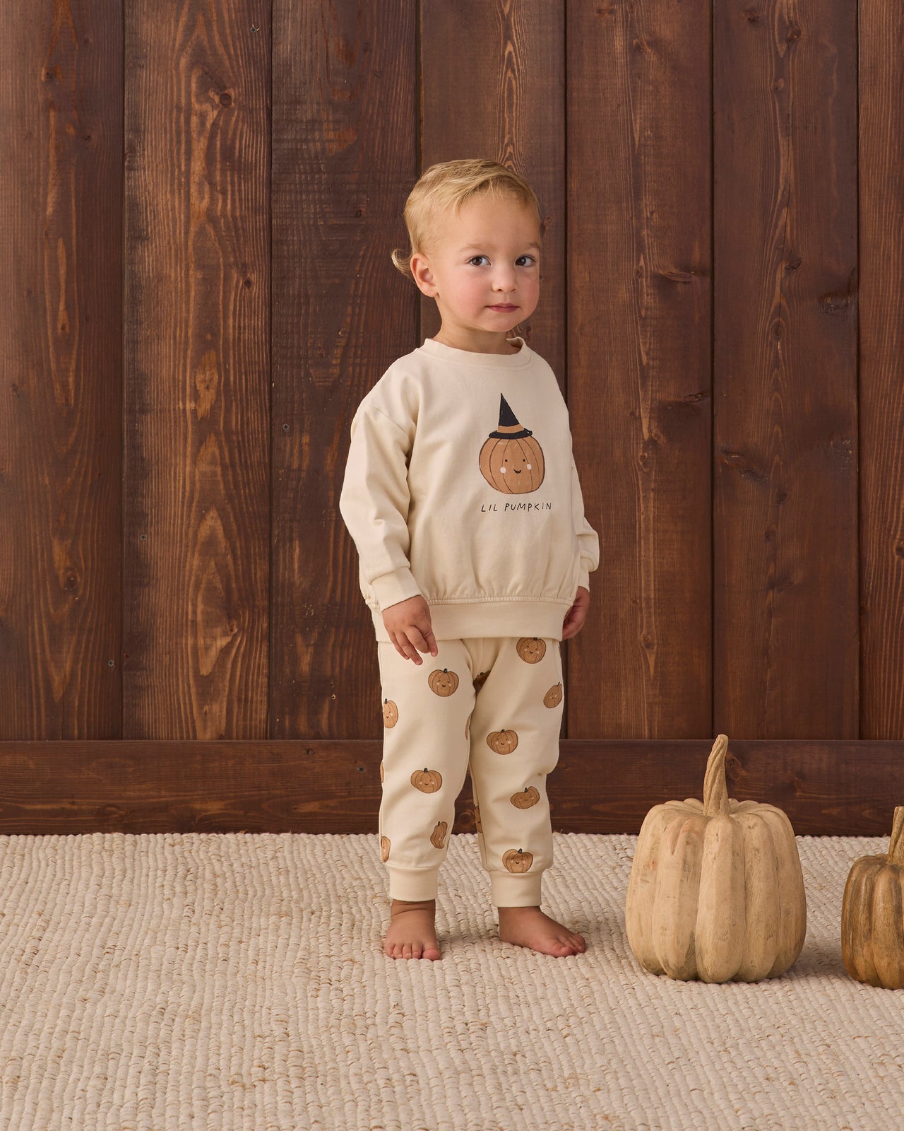 Relaxed Fleece Sweatshirt- Lil Pumpkin
