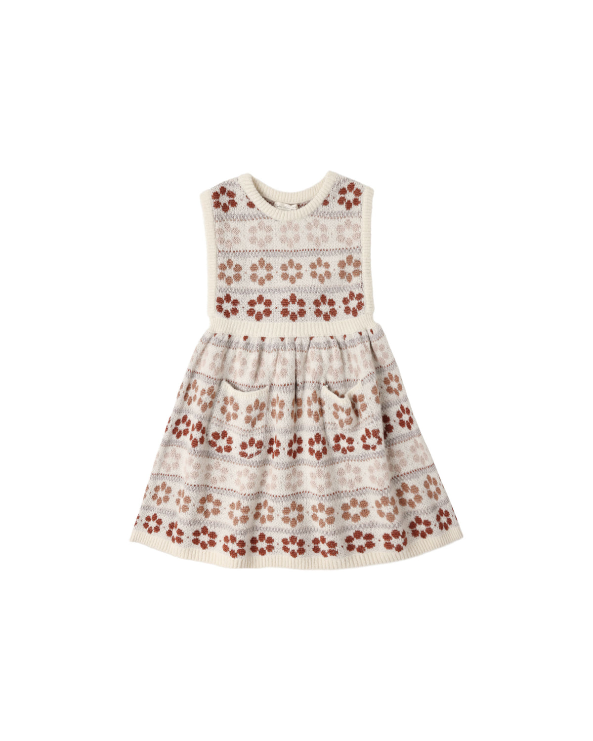 Violette Sweater Dress Flower Fair Isle