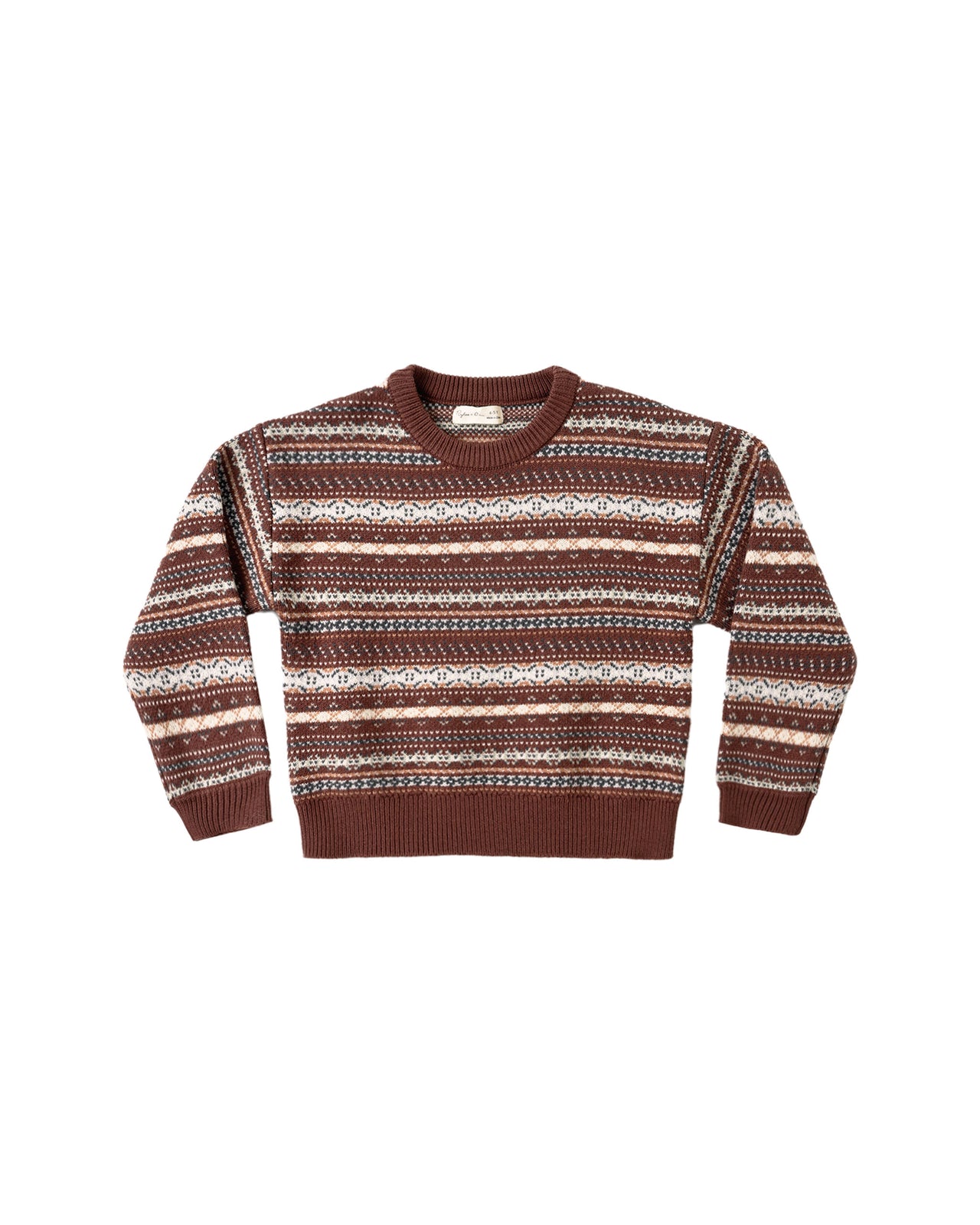 Aspen Sweater- Mulberry Multi-Stripe