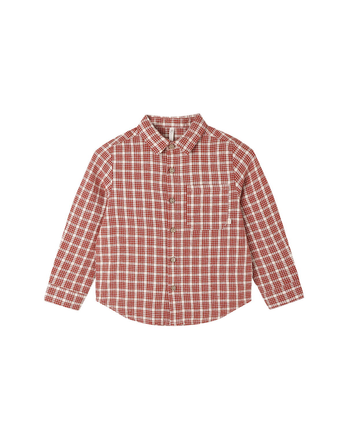 Collared Long Sleeve Shirt- Vintage Plaid