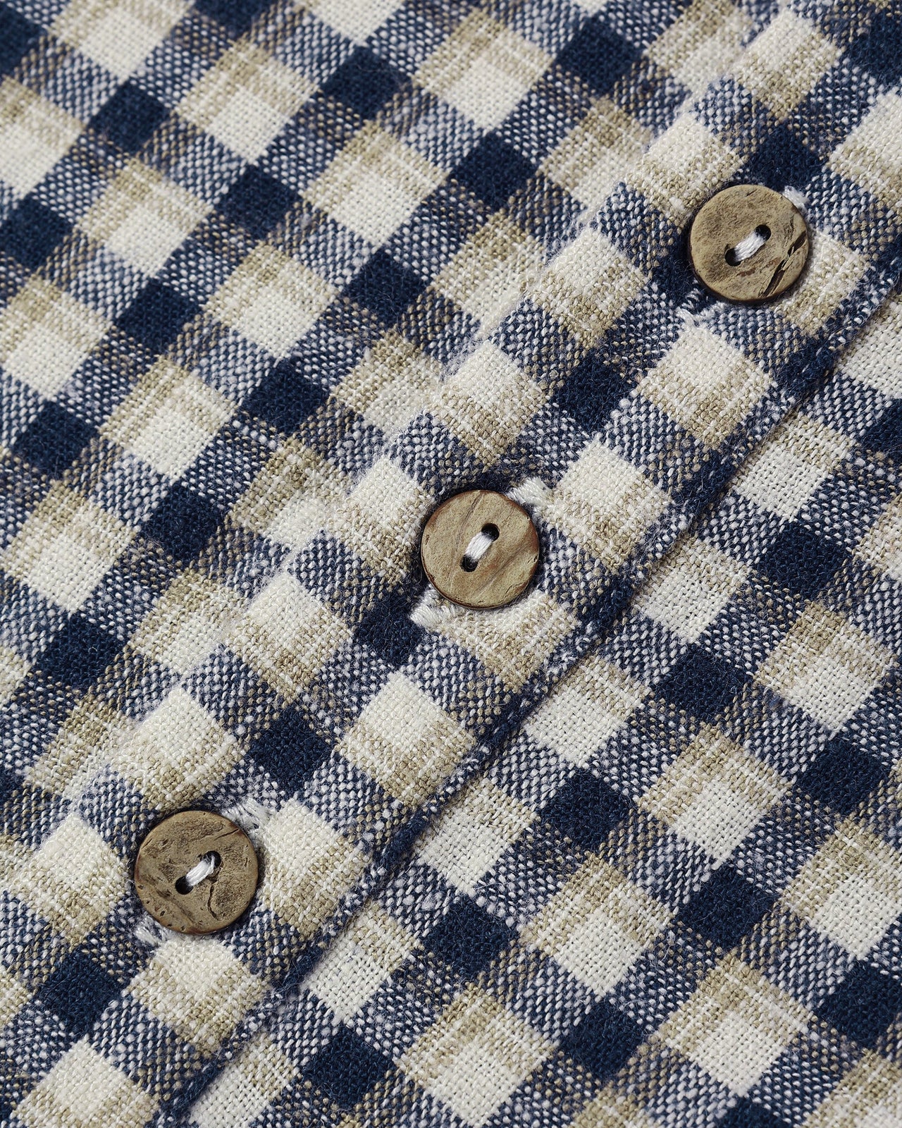 Navy Check Long Sleeve Woven Jumpsuit