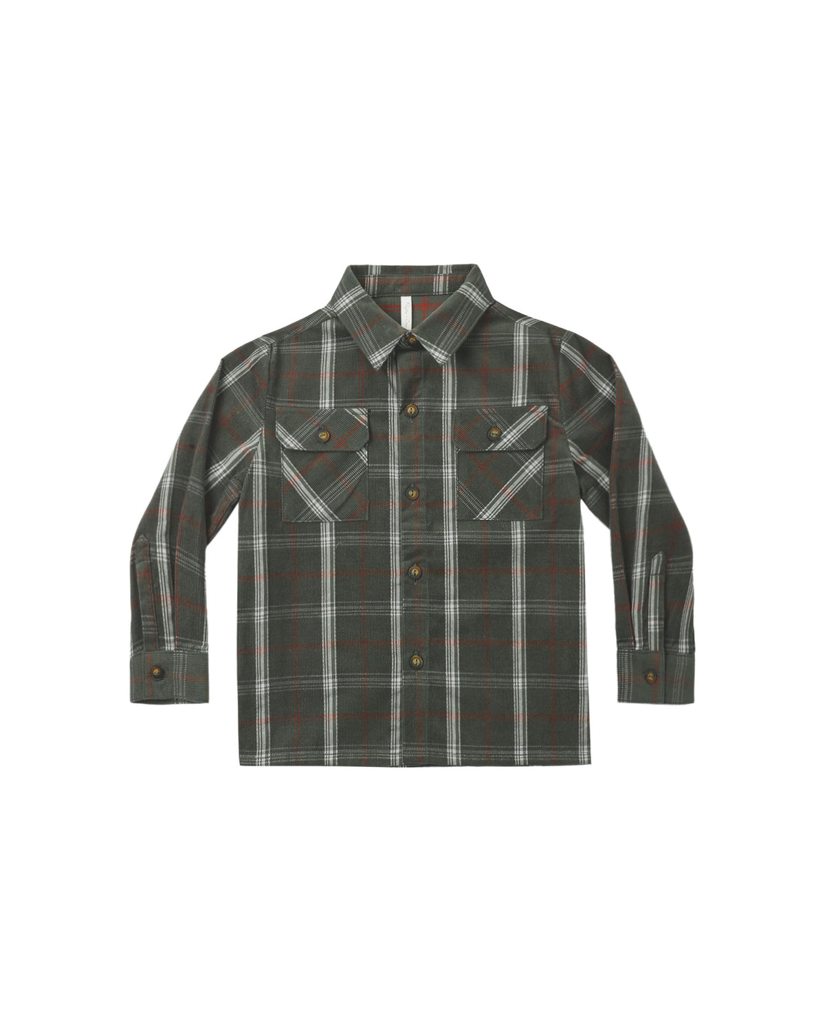 Pocketed Flannel Shirt- Holiday Plaid