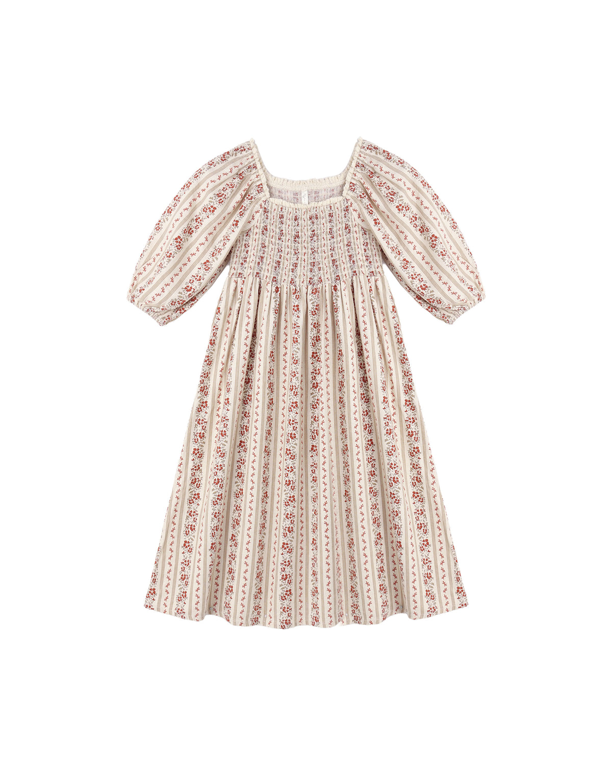 Della Dress- Floral Stripe