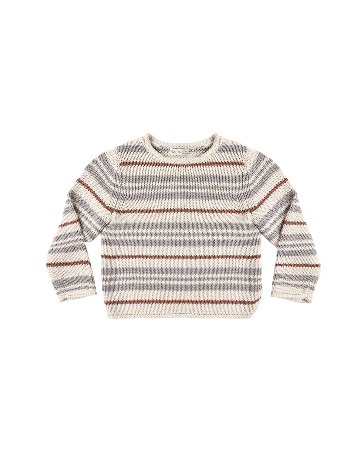 Jacques Sweater- Dusty Blue Stripe