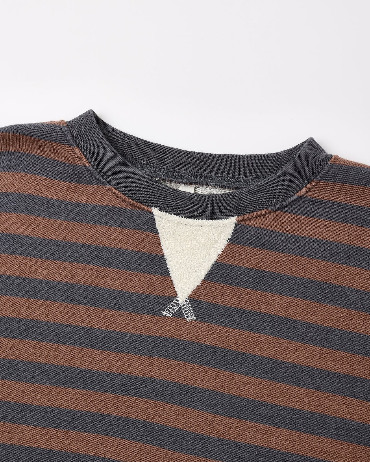 Oversized Crew - Mulberry Stripe