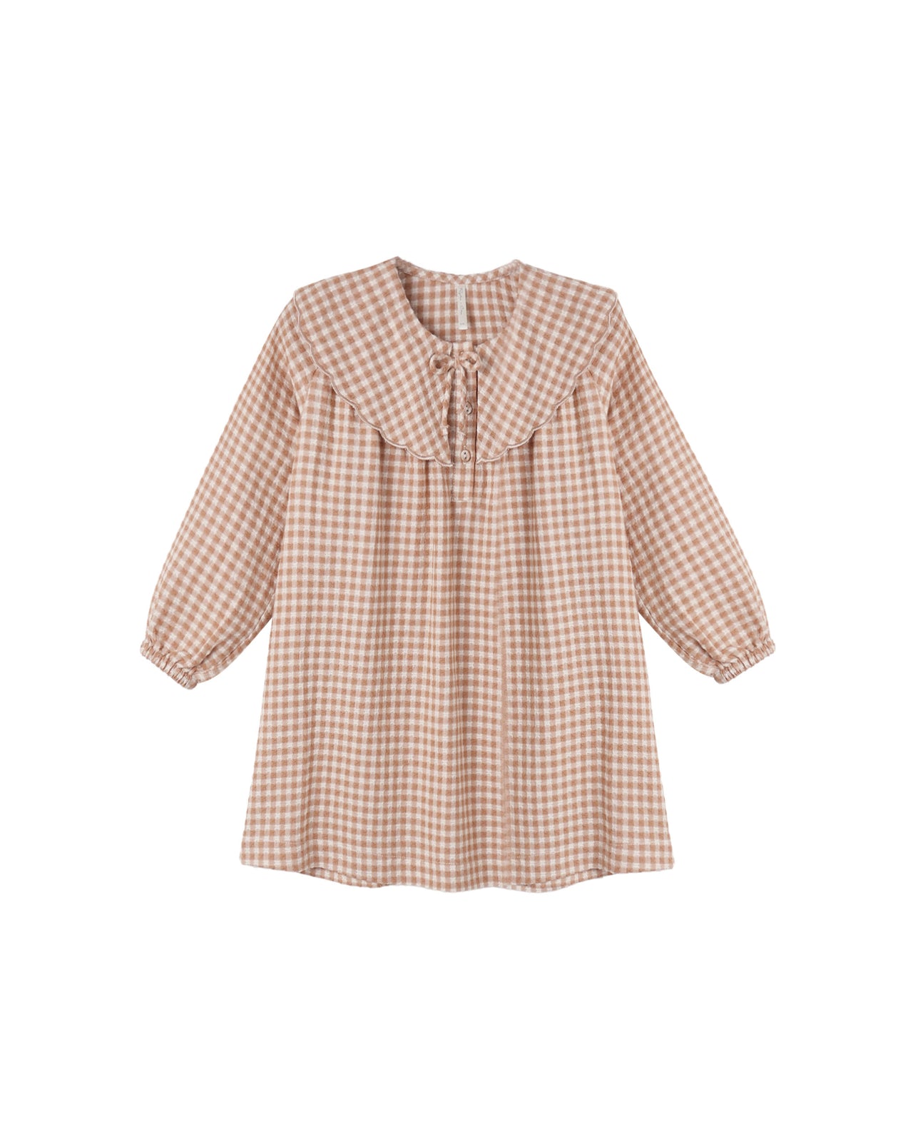 Collette Mini Dress- Fawn Gingham