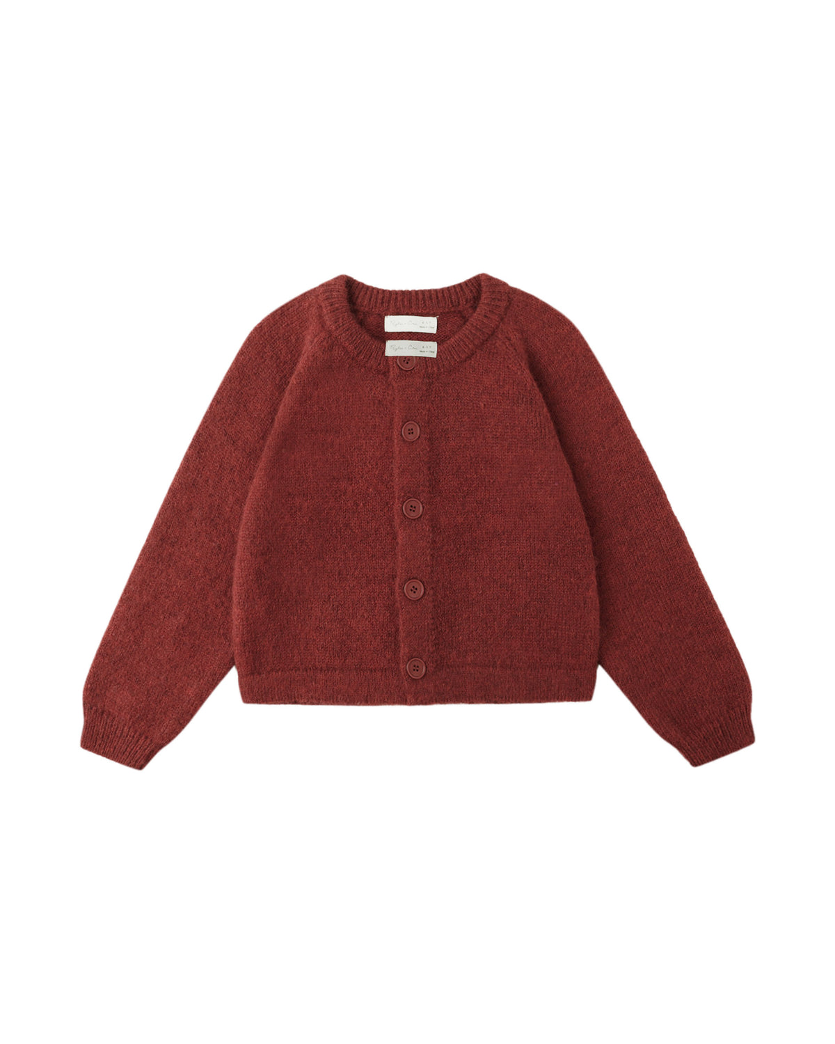 Fuzzy Cardigan- Ruby