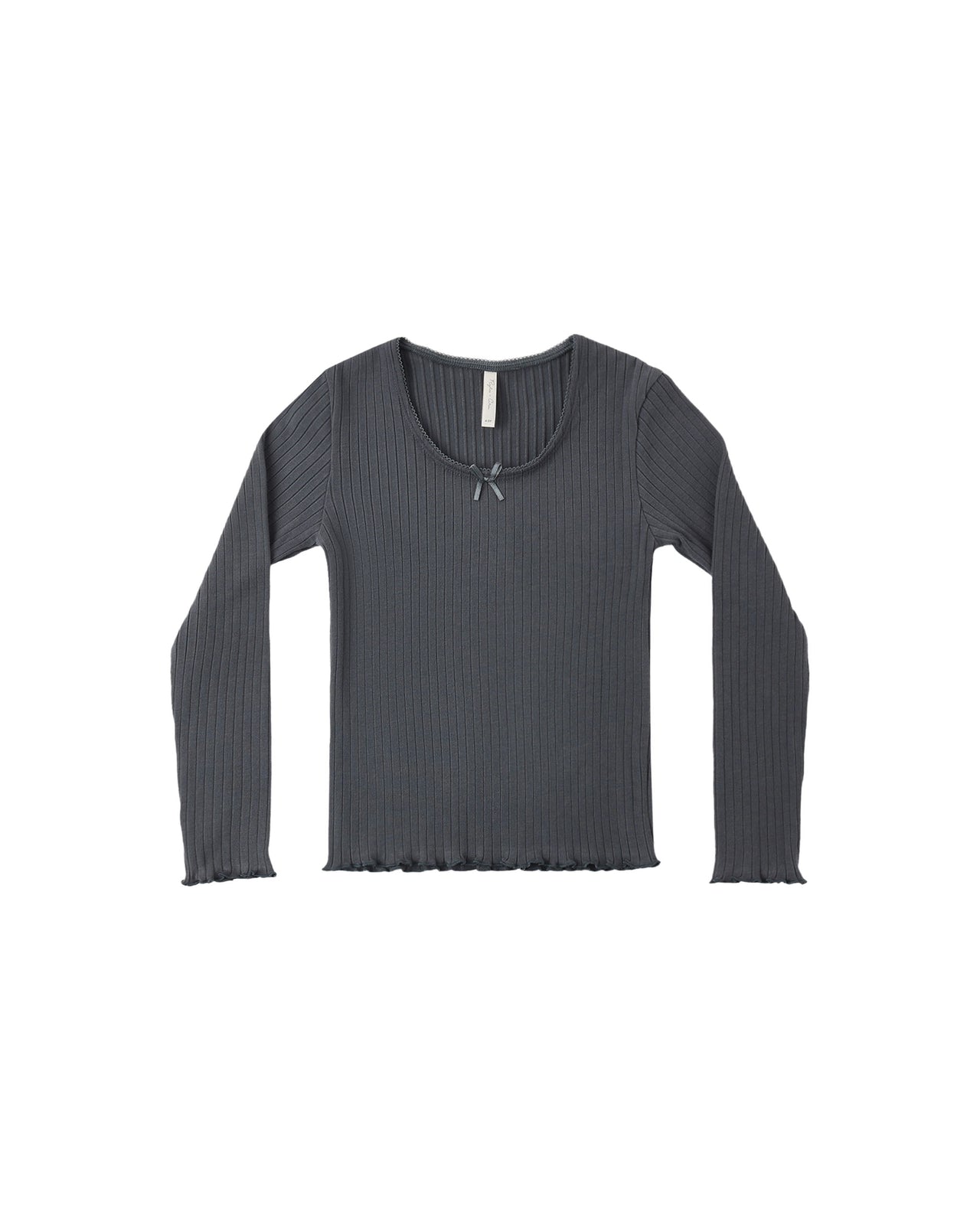 Ribbed Long Sleeve- Midnight