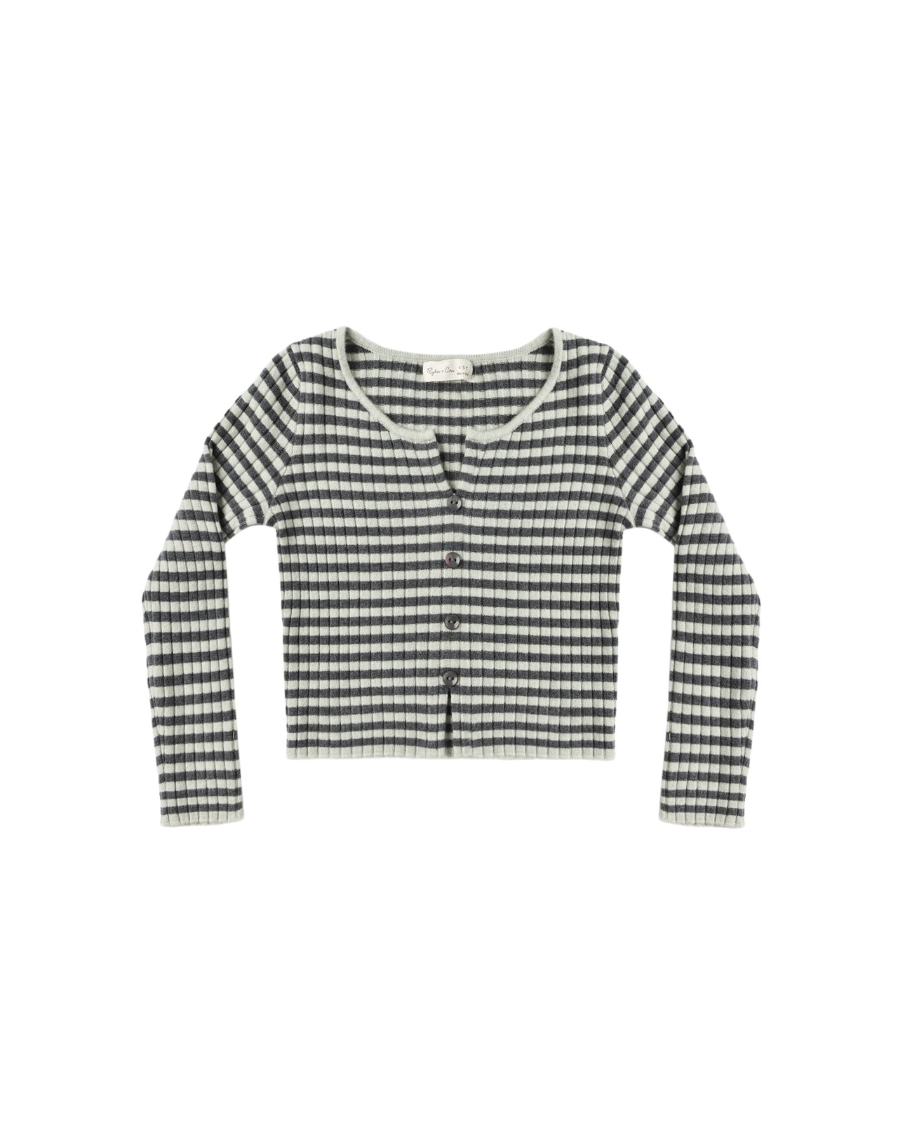 Long Sleeve Knit Tee- Midnight Stripe