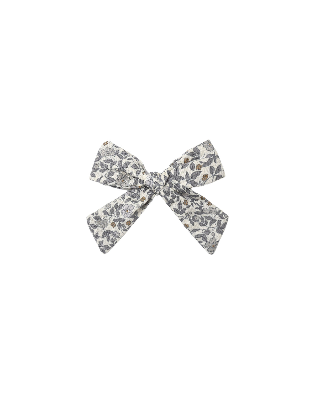 Slate Floral Bow