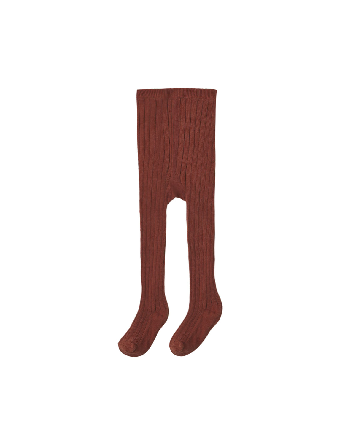 Ribbed Tights- Brick