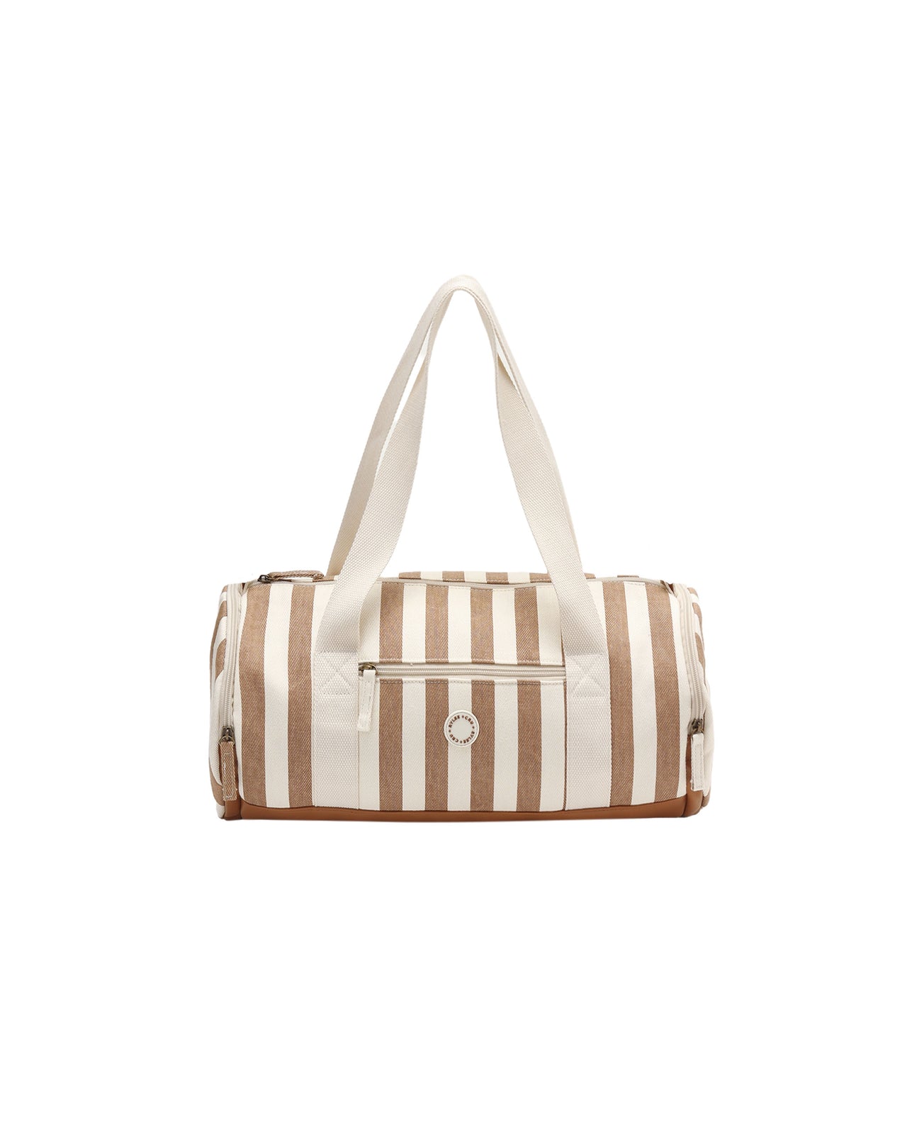 Fawn Pinstripe Duffle Bag