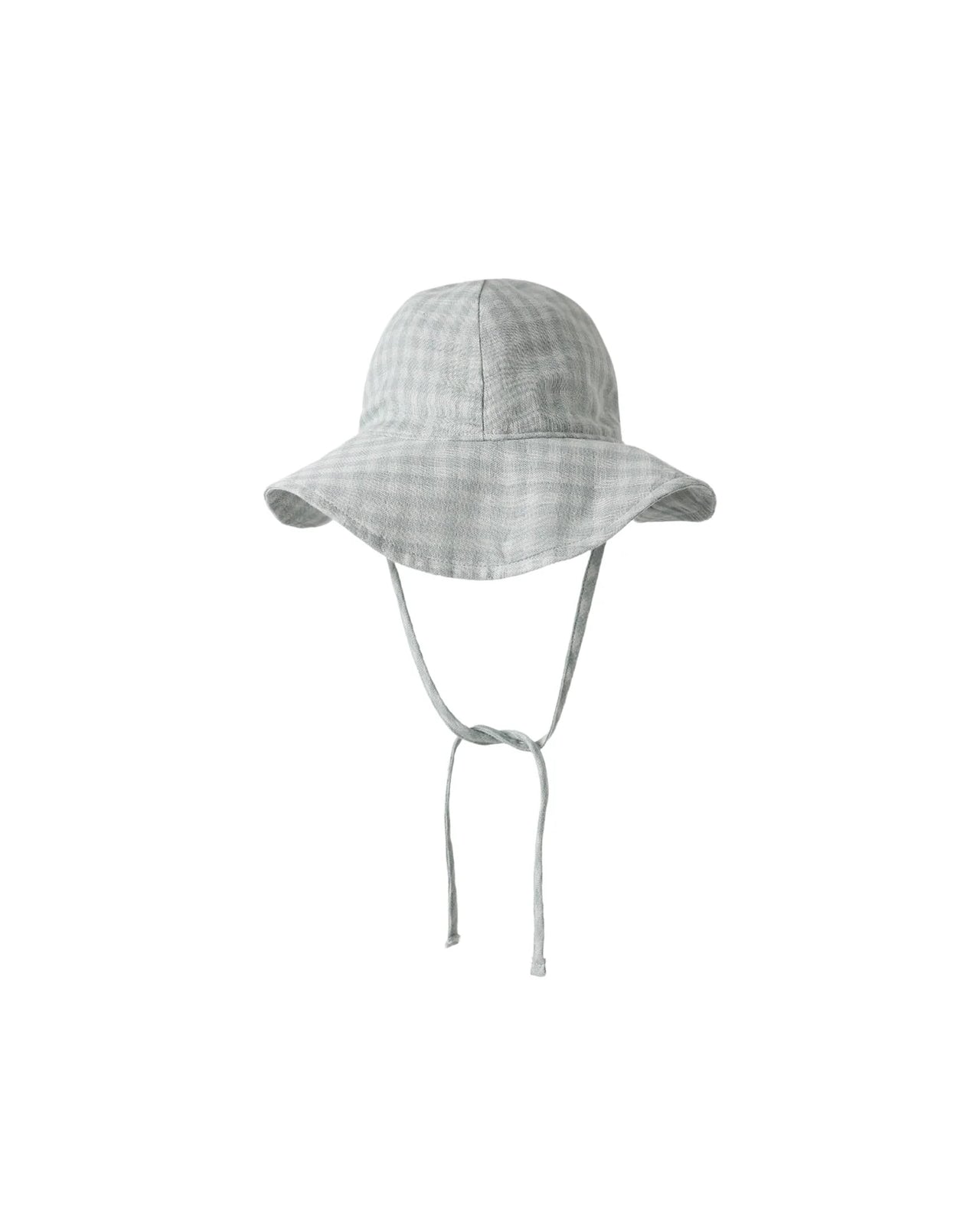 Green Gingham Floppy Sun Hat