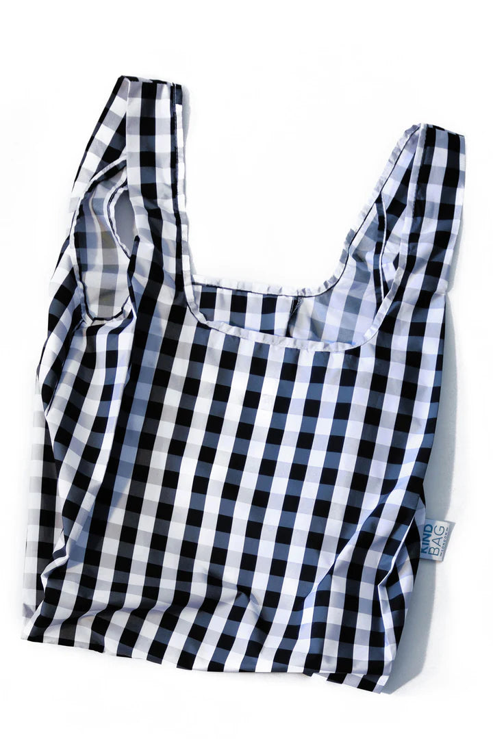 Gingham Medium Reusable Bag