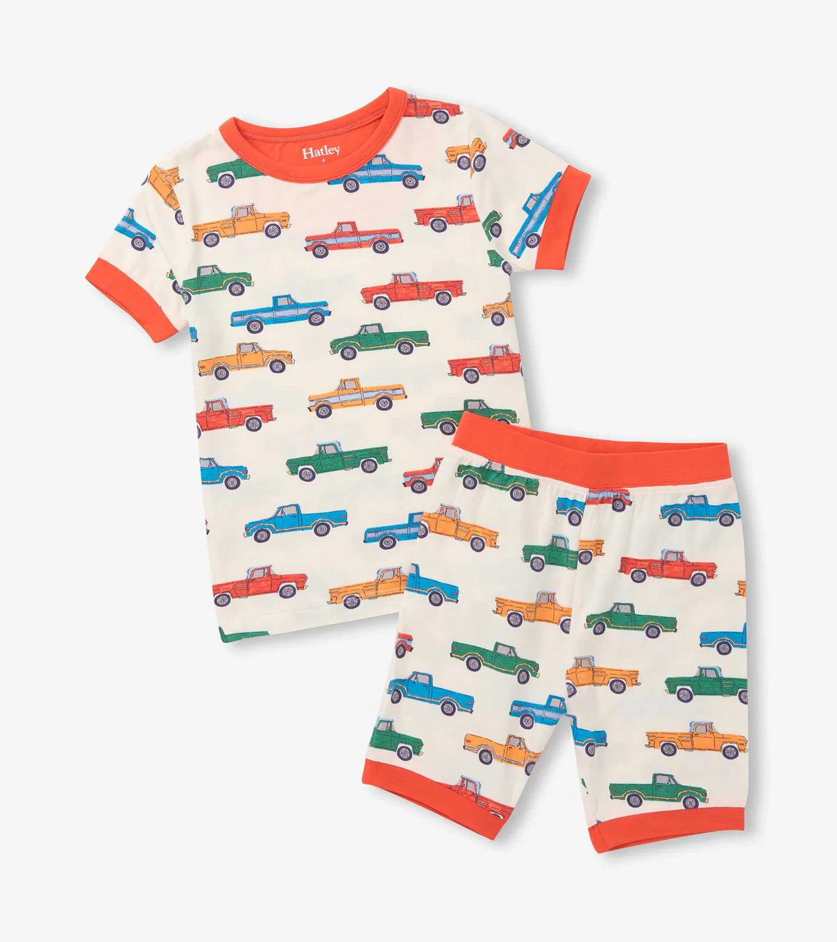 Boys Trucks Bamboo Short Pajama Set