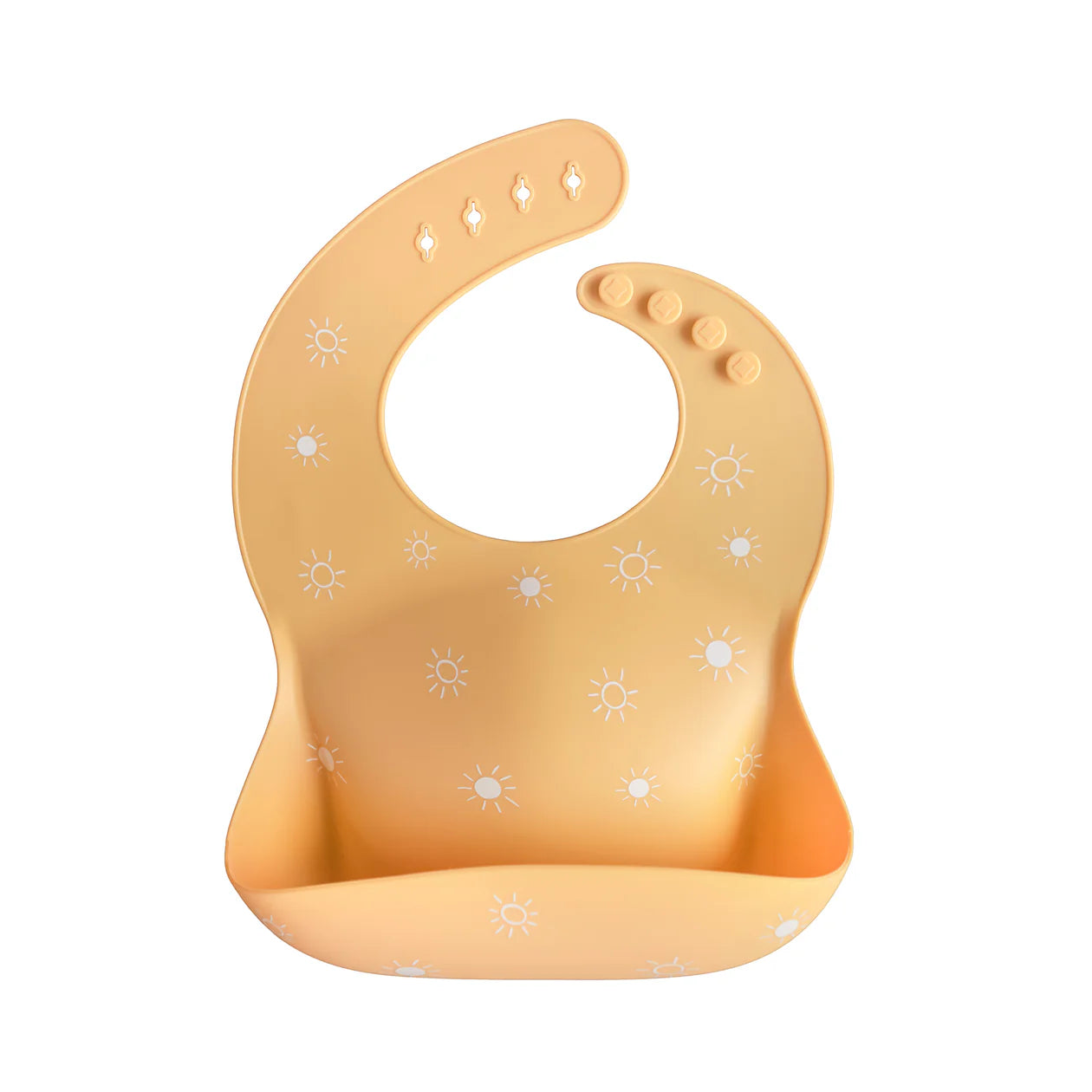 Sun Orange Silicone Bib