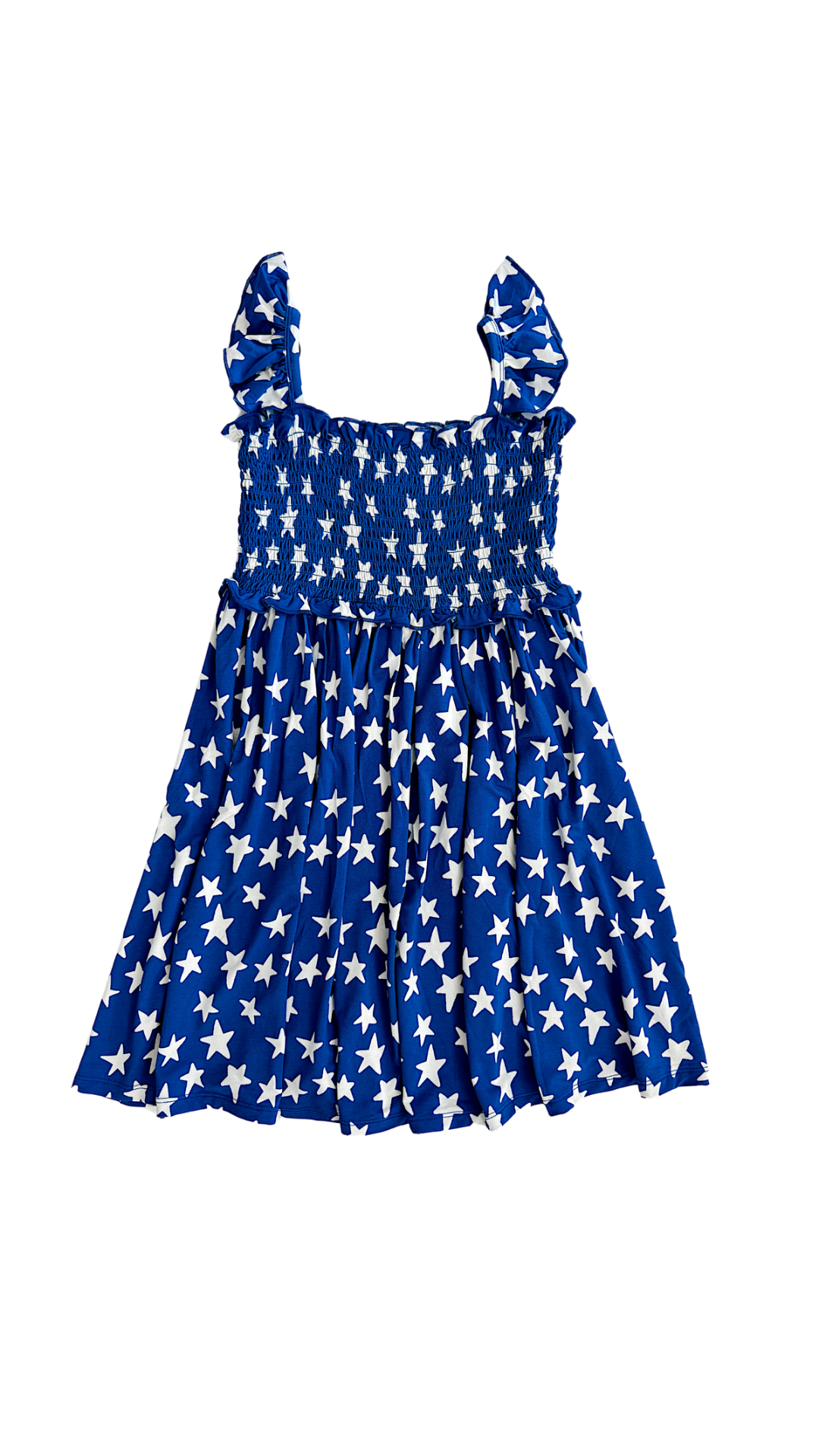 Navy Stars Smocked Twirl Dress