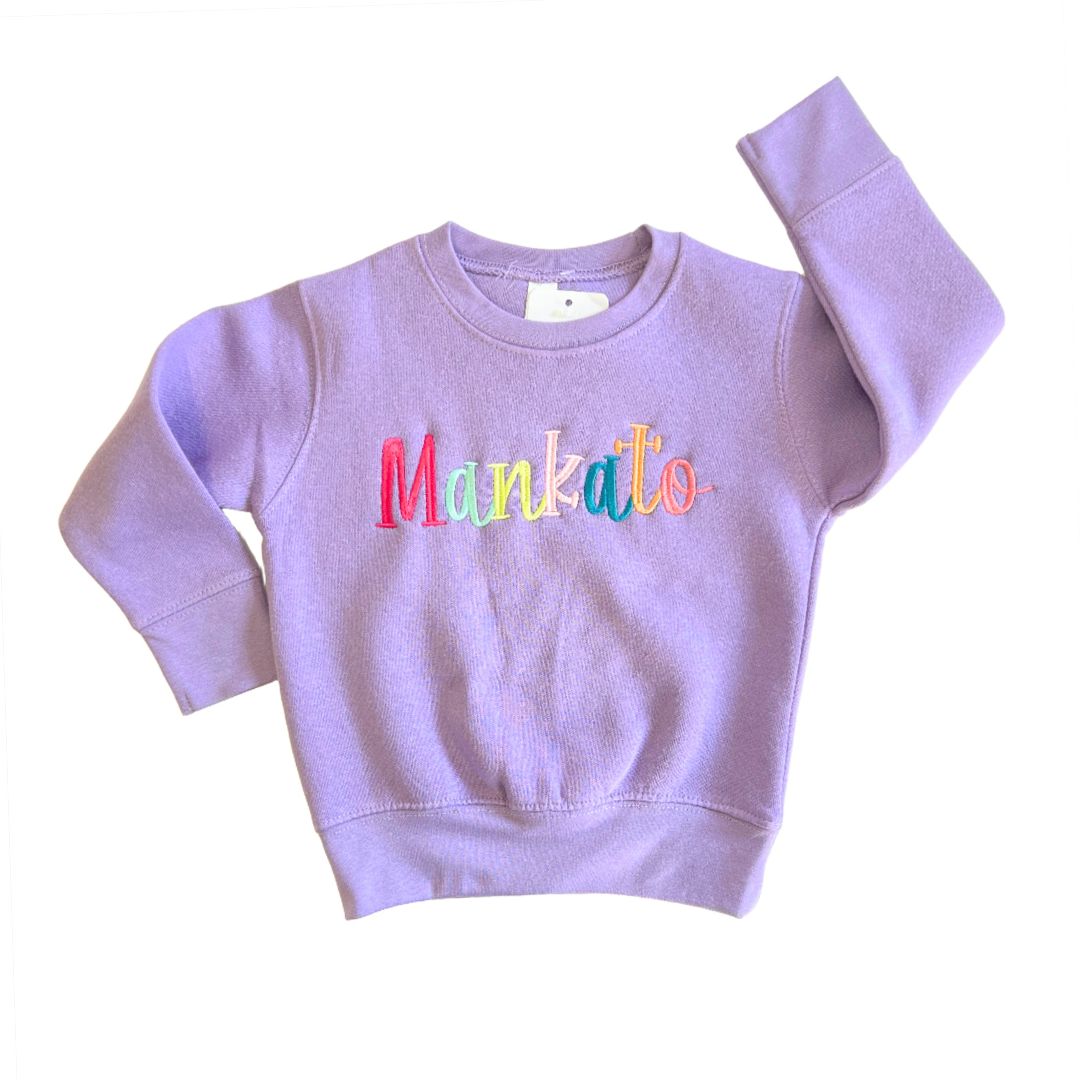 Mankato MN Violet Bright Sweatshirt