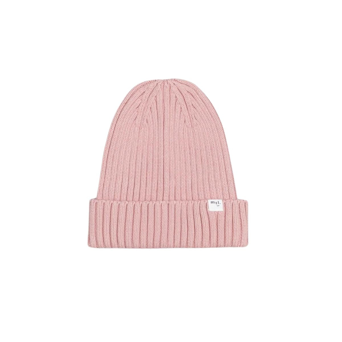 Rose Ribbed Beanie