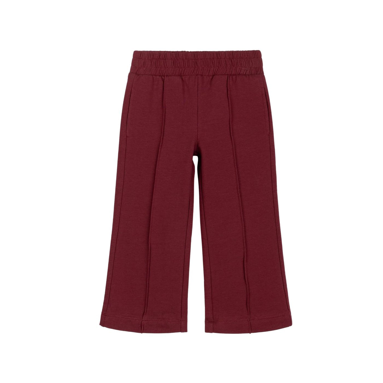 Burgundy Wide Leg Girl's Pant